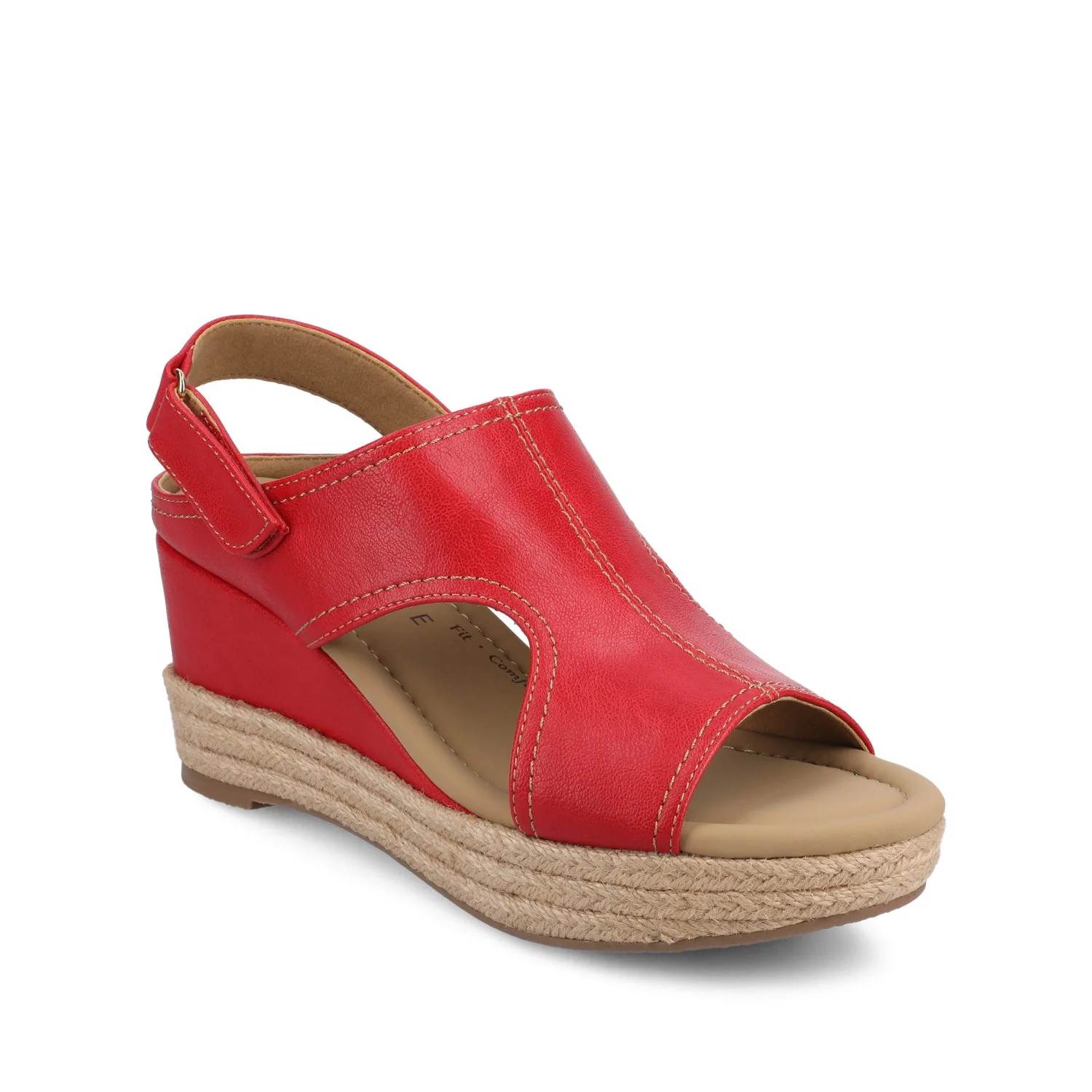 RAYLEIGH ESPADRILLE WEDGES - Red - Image 2