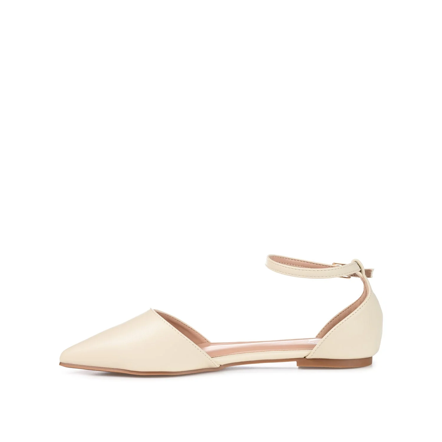 REBA D'ORSAY FLATS IN VEGAN LEATHER - Bone - Image 3