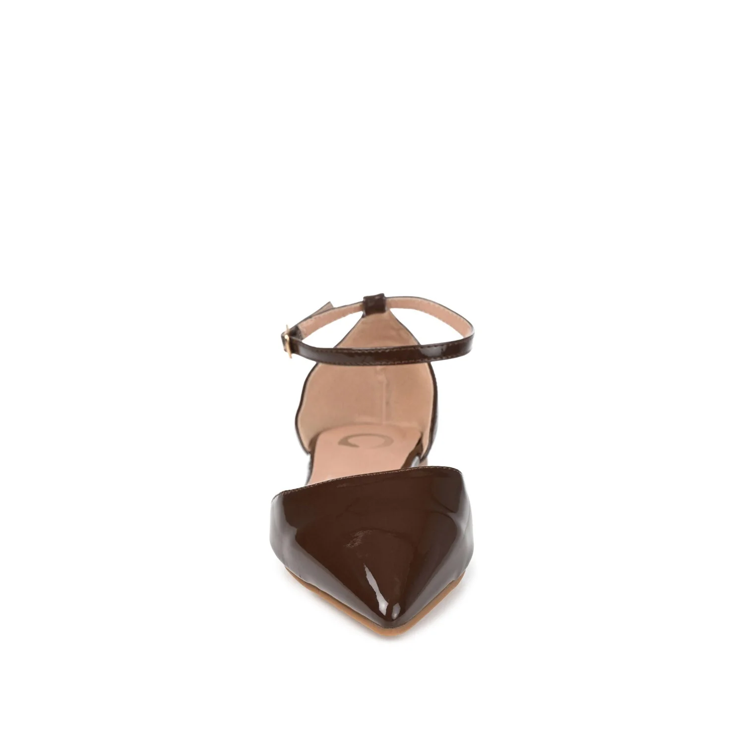 REBA D'ORSAY FLATS IN VEGAN LEATHER - Brown - Image 5