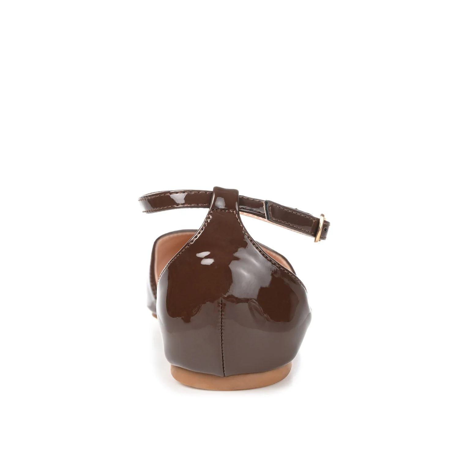 REBA D'ORSAY FLATS IN VEGAN LEATHER - Brown - Image 7
