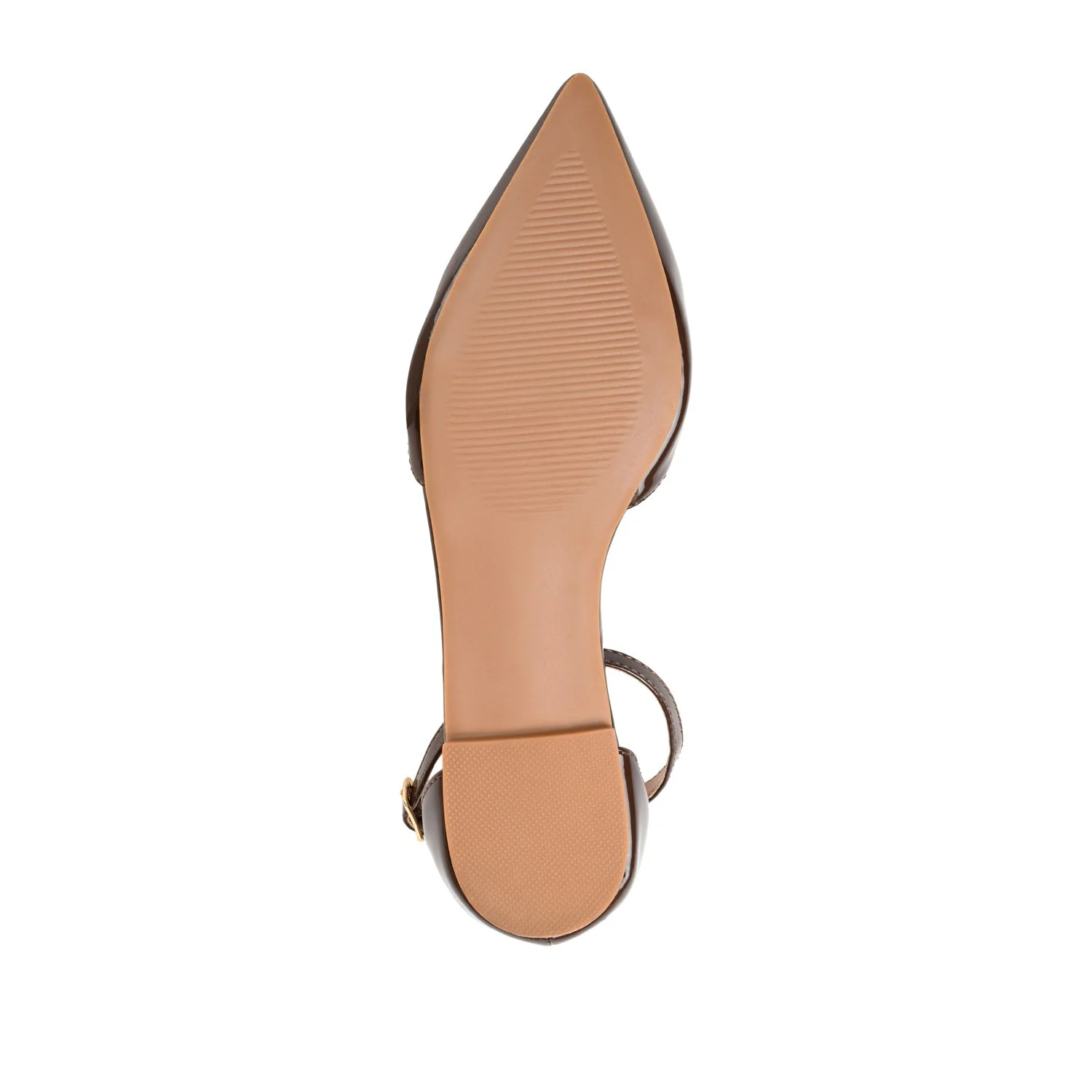REBA D'ORSAY FLATS IN VEGAN LEATHER - Brown - Image 8