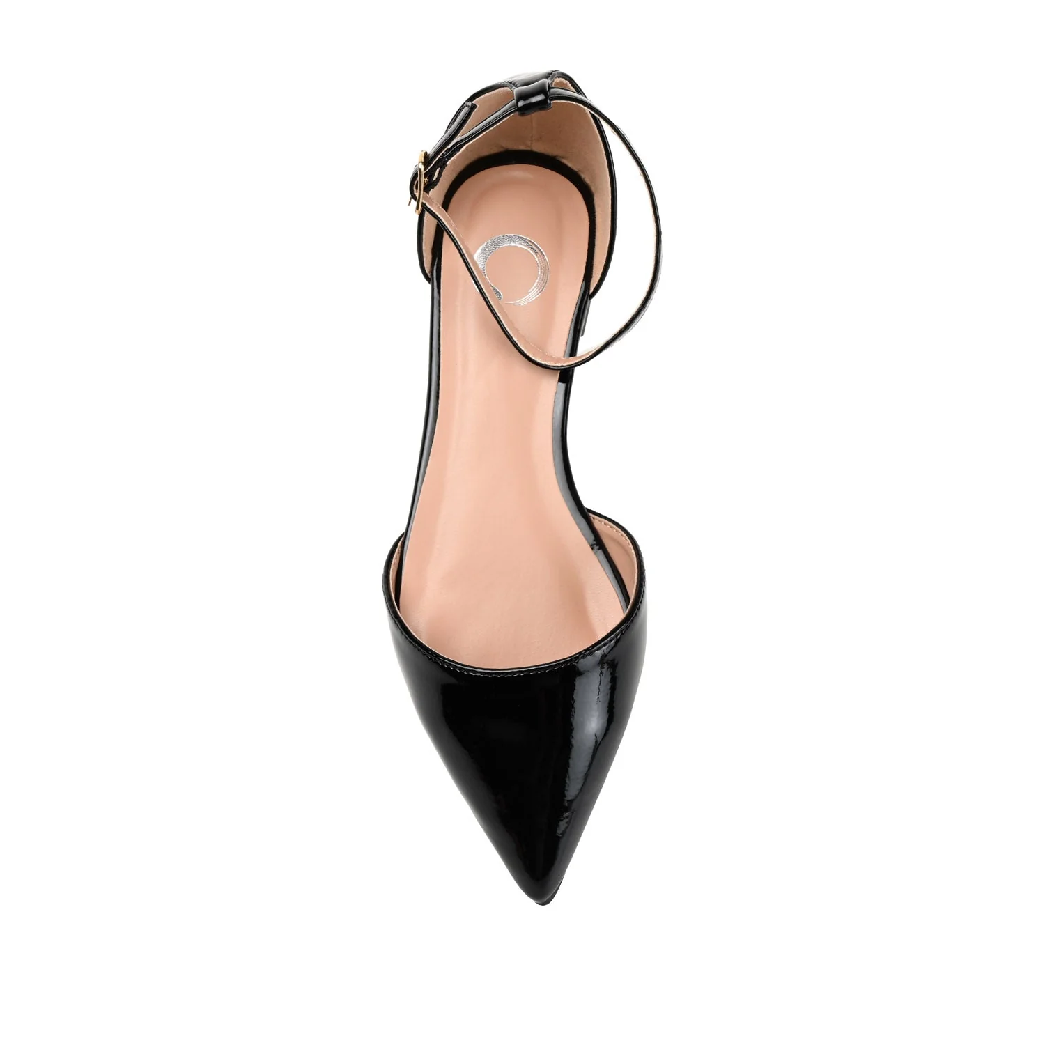 REBA D'ORSAY FLATS IN VEGAN LEATHER - Patent Black - Image 6