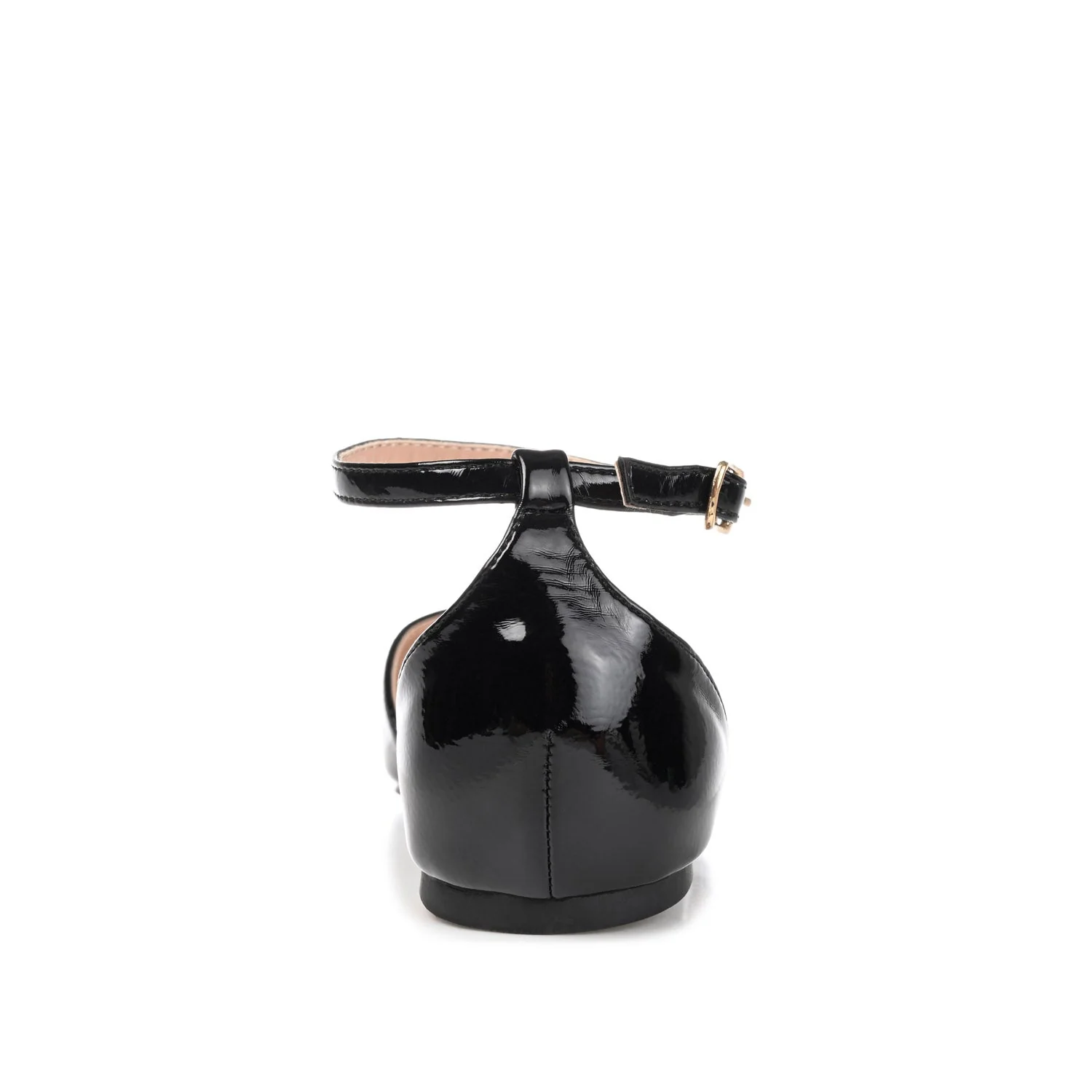 REBA D'ORSAY FLATS IN VEGAN LEATHER - Patent Black - Image 7
