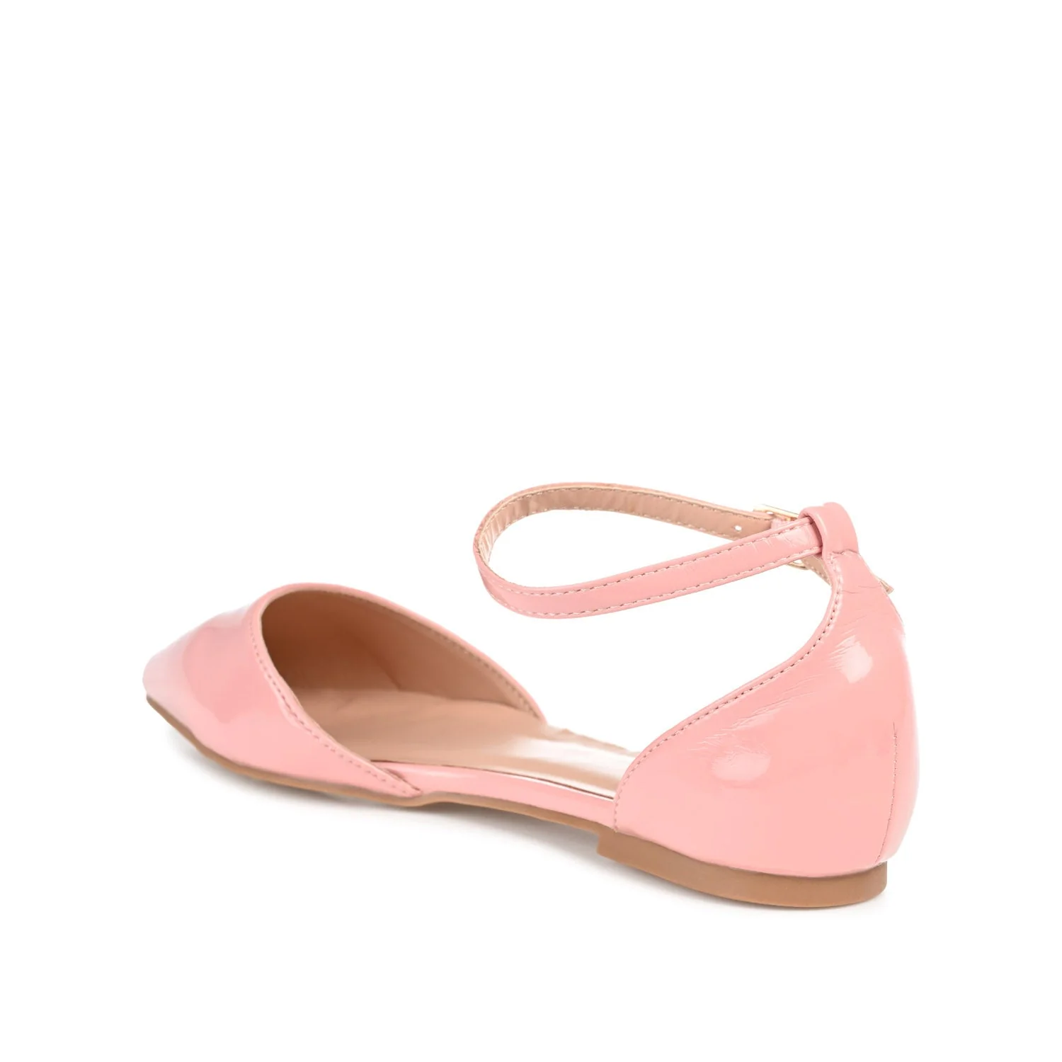 REBA D'ORSAY FLATS IN VEGAN LEATHER - Pink - Image 4