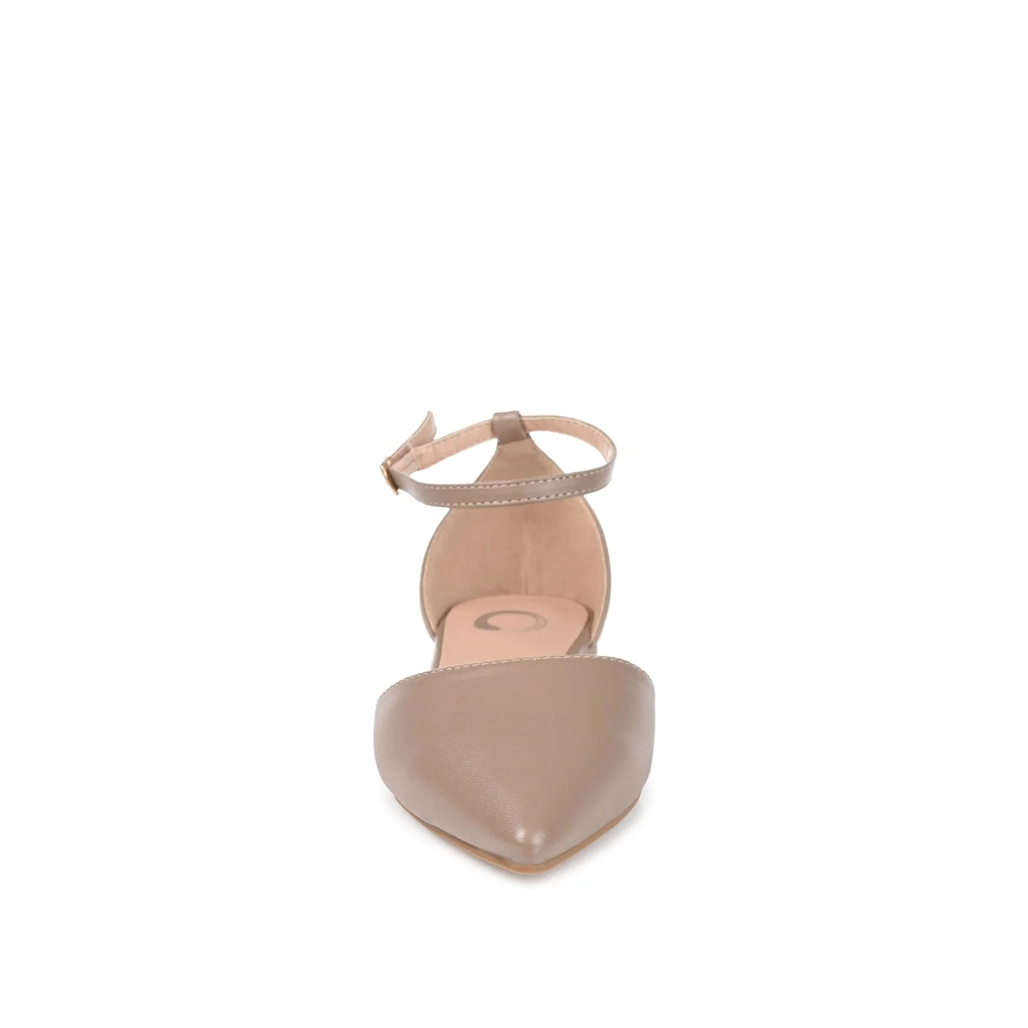REBA D'ORSAY FLATS IN VEGAN LEATHER - Taupe - Image 5