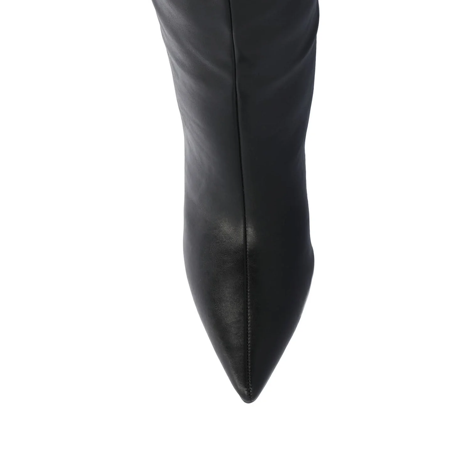 REHELA KNEE HIGH BOOTS IN VEGAN LEATHER - Black - Image 6