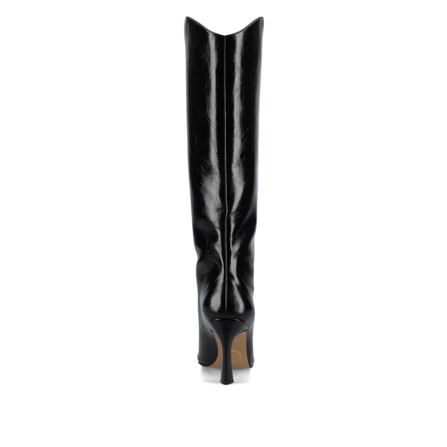 REHELA KNEE HIGH BOOTS IN VEGAN LEATHER - Black Patent - Image 6