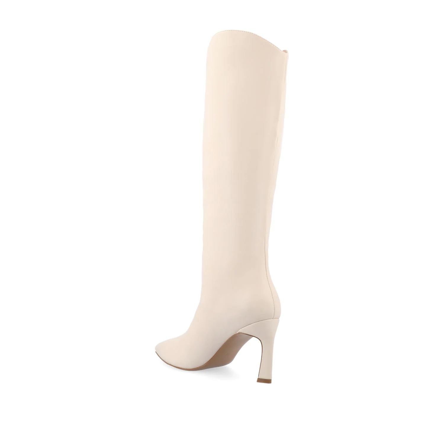 REHELA KNEE HIGH BOOTS IN VEGAN LEATHER - Bone - Image 5
