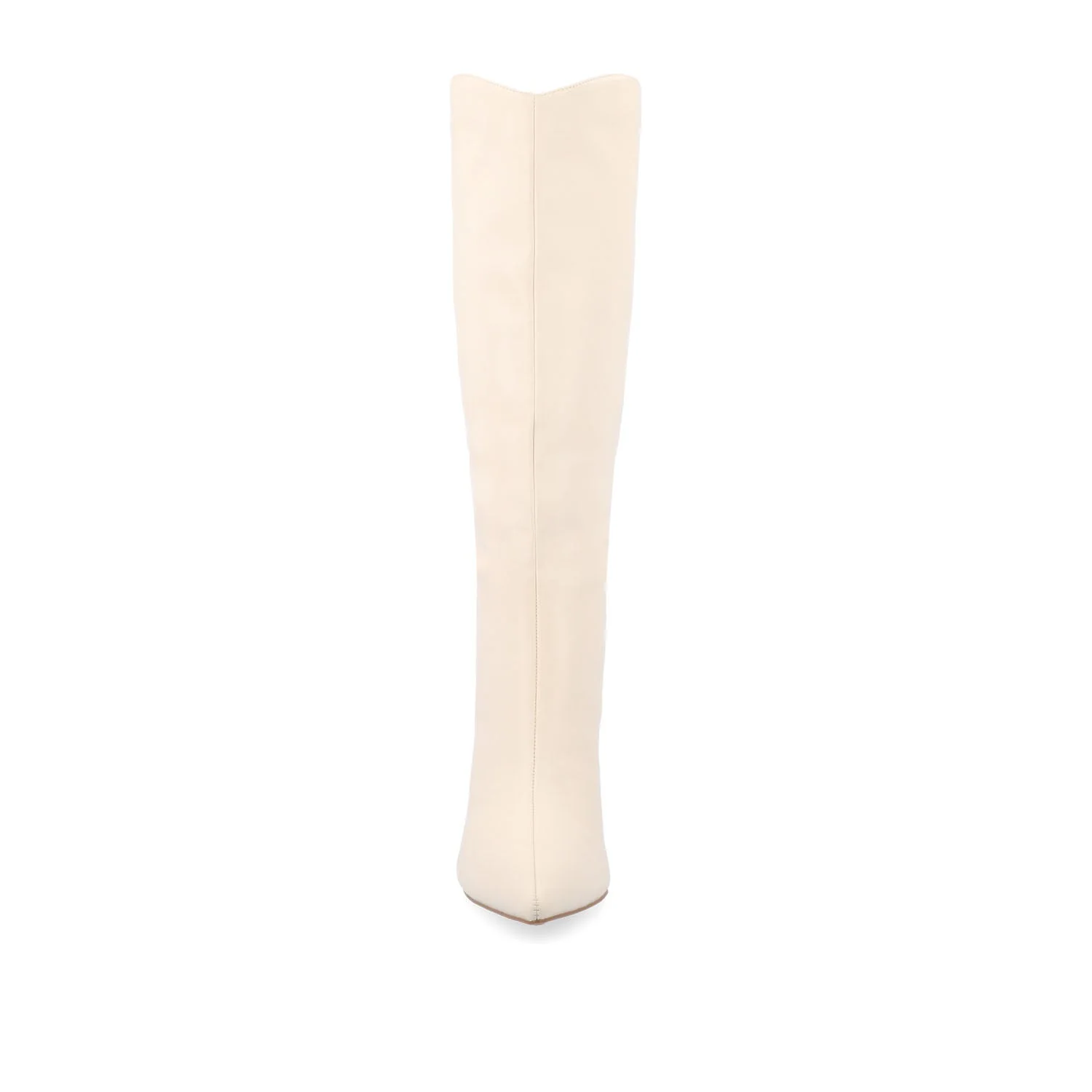 REHELA KNEE HIGH BOOTS IN VEGAN LEATHER - Bone - Image 6