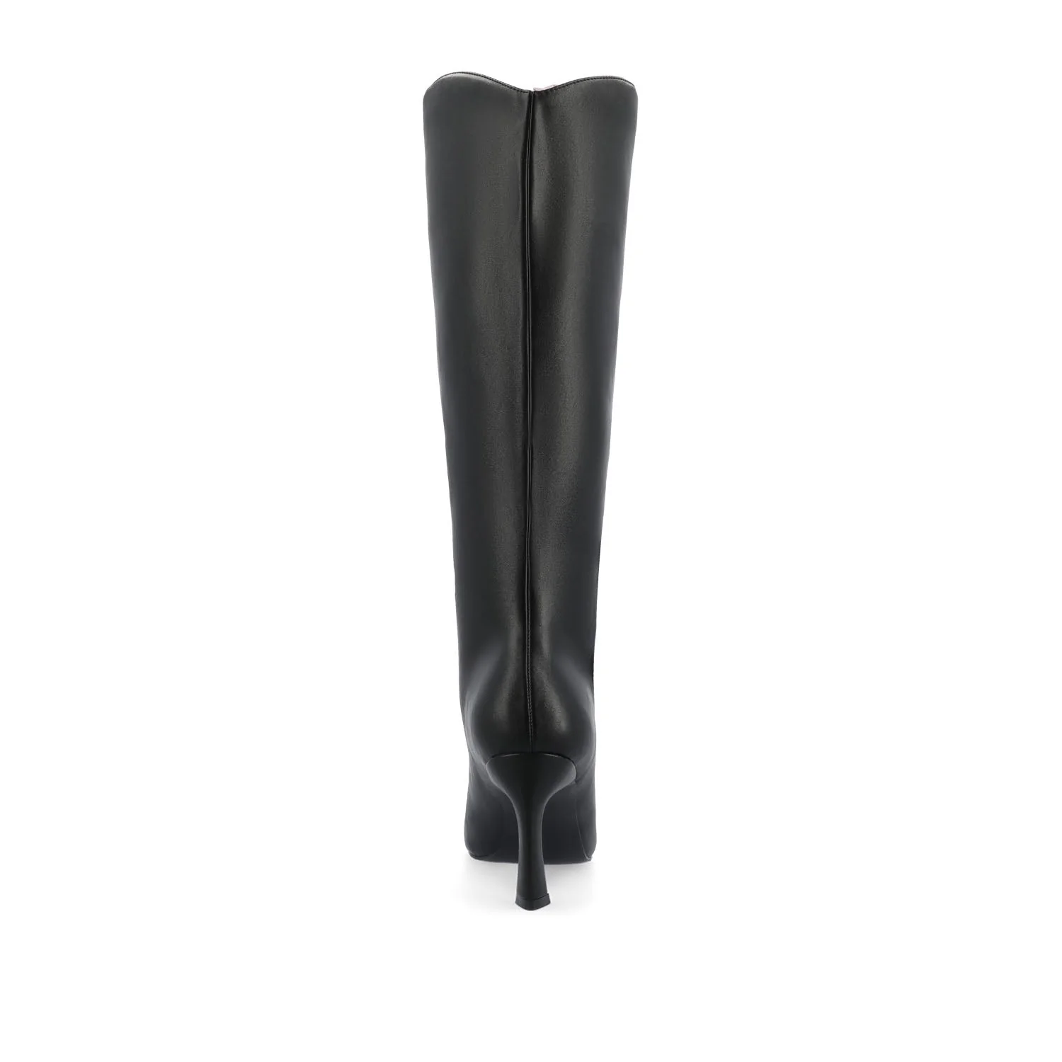 REHELA VEGAN LEATHER KNEE HIGH BOOTS IN WIDE - Black Patent - Image 7