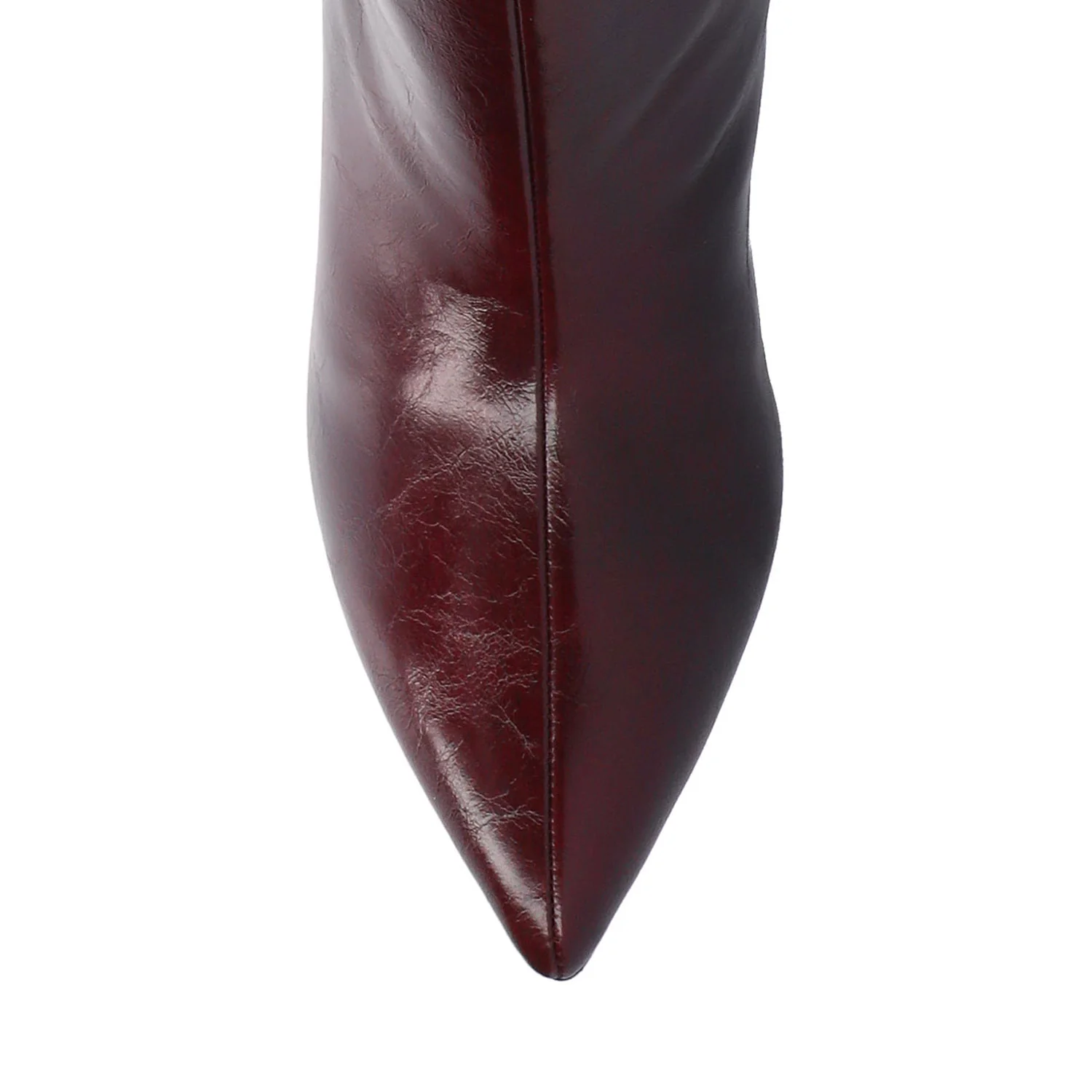 REHELA BOOTS IN WIDE WIDTH & CALF - Oxblood Patent - Image 4