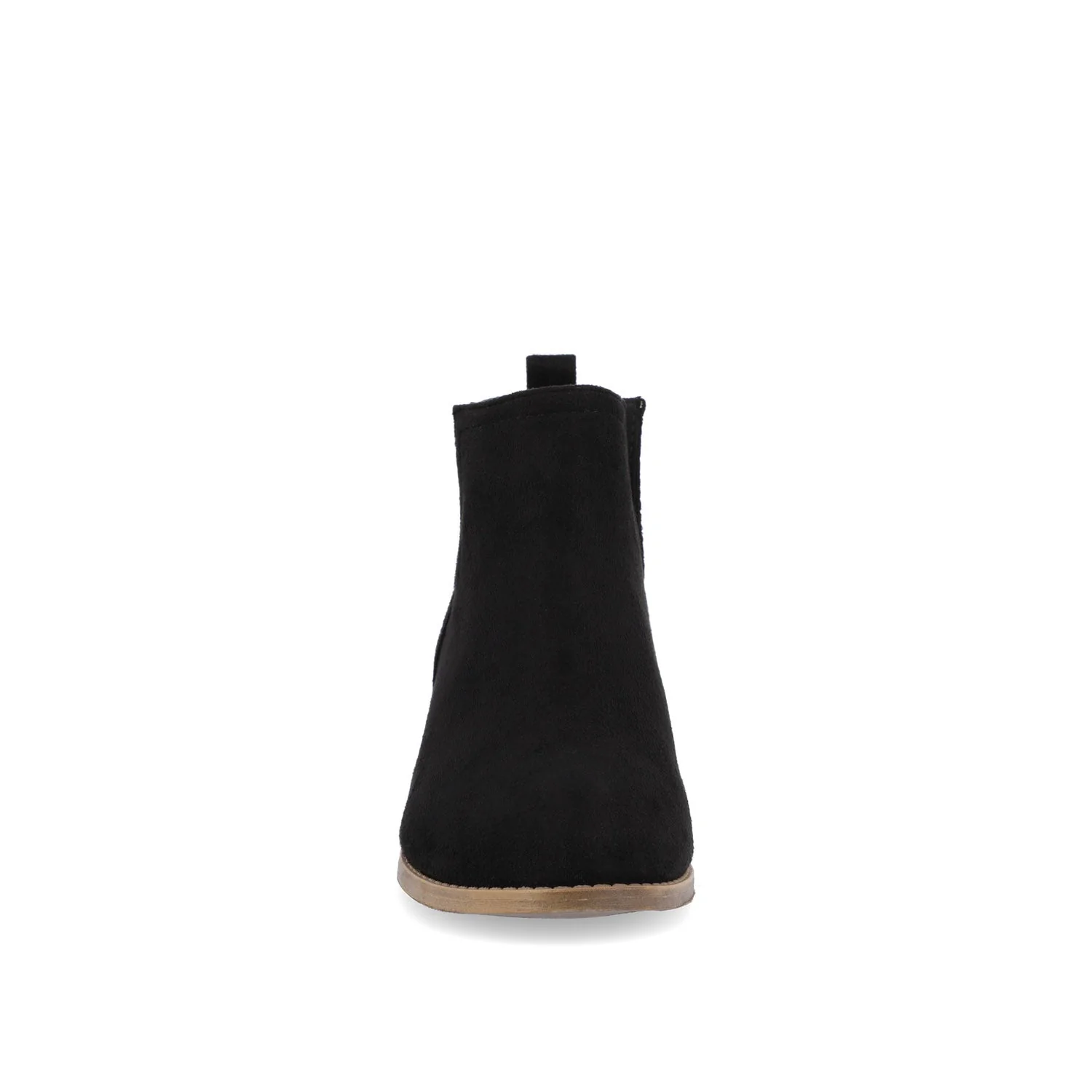 RIMI BLOCK HEELED BOOTIES IN FAUX SUEDE - Black - Image 5