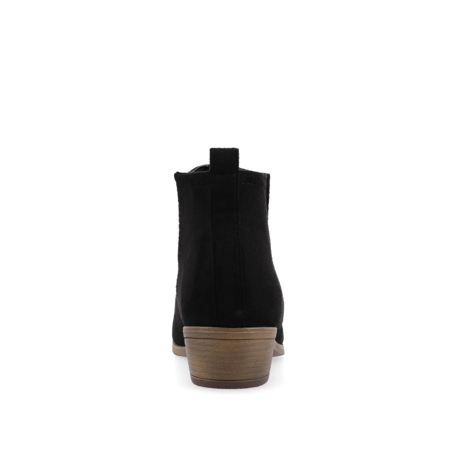 RIMI BLOCK HEELED BOOTIES IN FAUX SUEDE - Black - Image 7