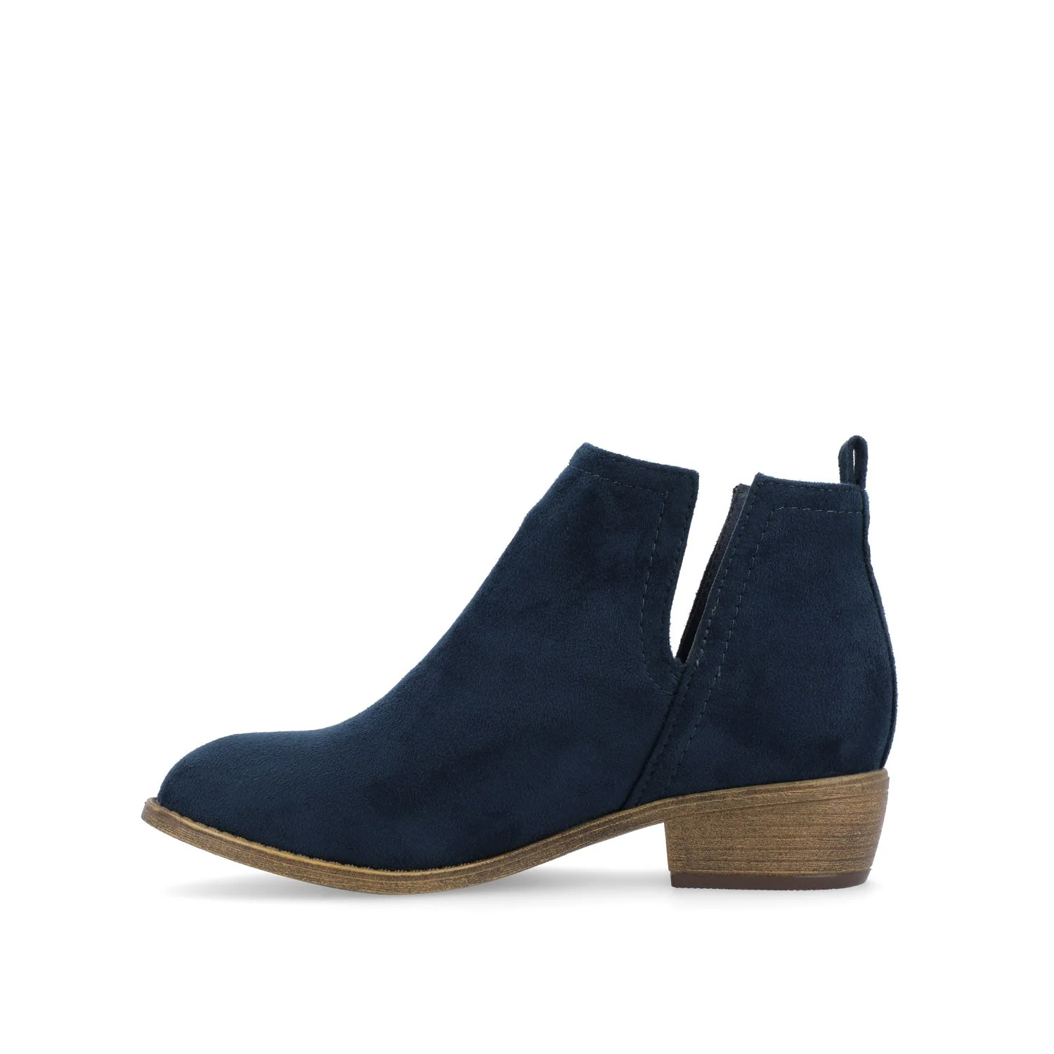 RIMI BLOCK HEELED BOOTIES IN FAUX SUEDE - Blue - Image 3