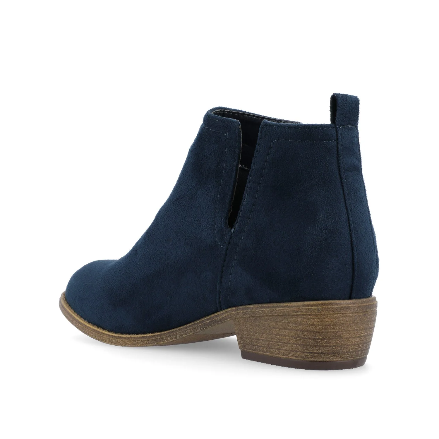 RIMI BLOCK HEELED BOOTIES IN FAUX SUEDE - Blue - Image 4