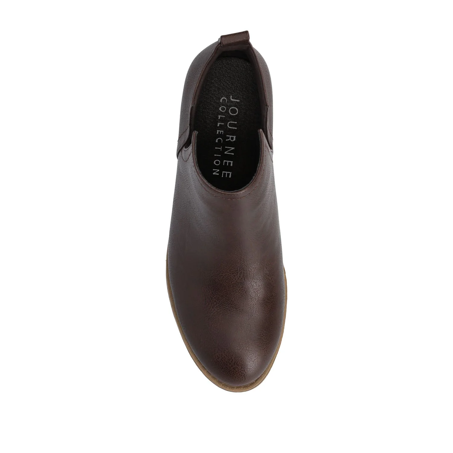 RIMI BLOCK HEELED BOOTIES IN FAUX SUEDE - Brown PU - Image 6