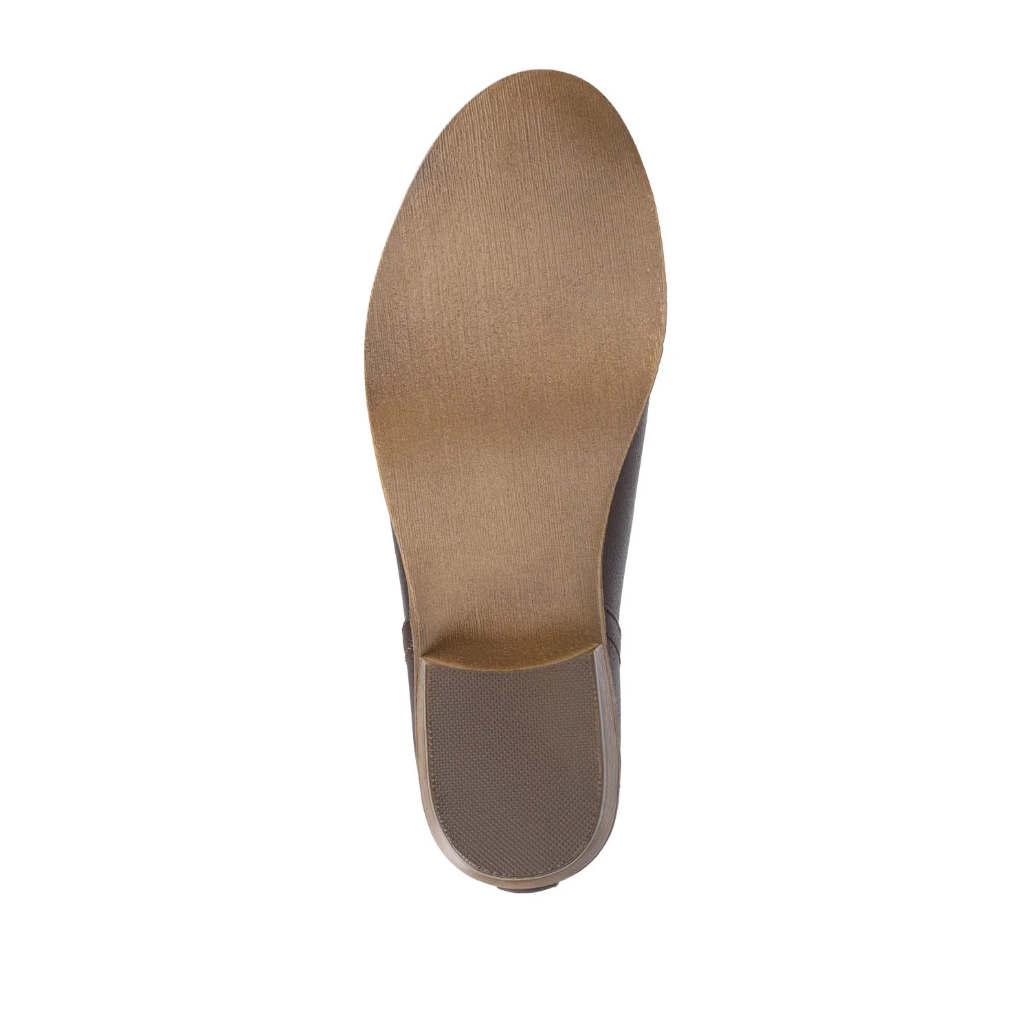 RIMI BLOCK HEELED BOOTIES IN FAUX SUEDE - Brown PU - Image 8