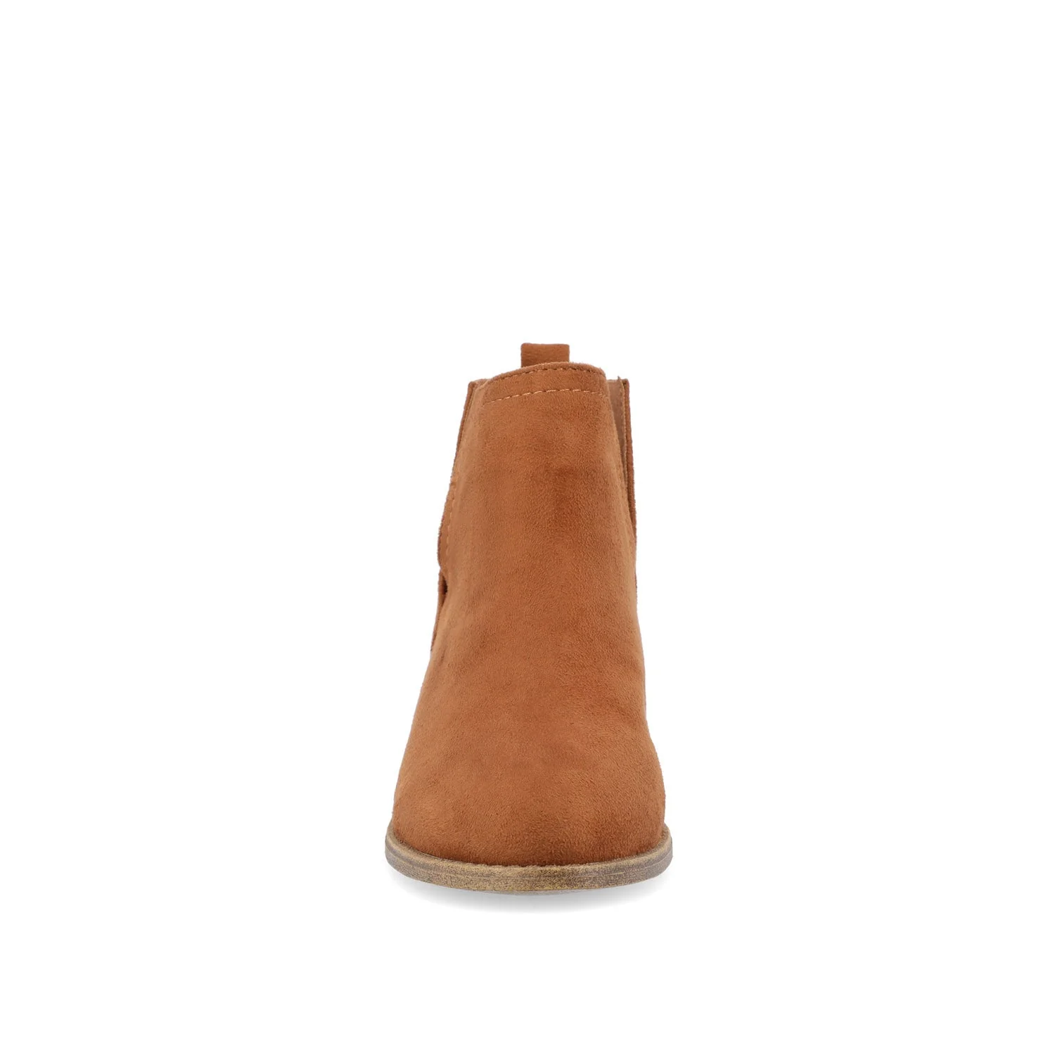 RIMI BLOCK HEELED BOOTIES IN FAUX SUEDE - Camel - Image 5