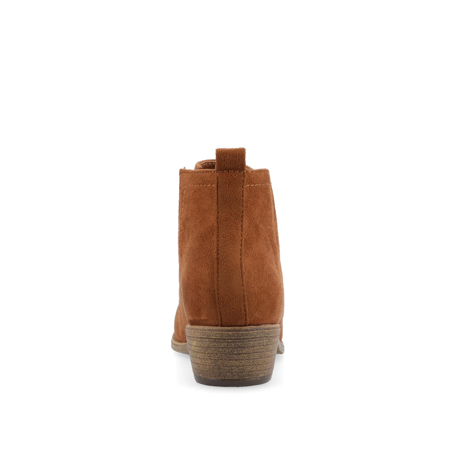 RIMI BLOCK HEELED BOOTIES IN FAUX SUEDE - Camel - Image 6