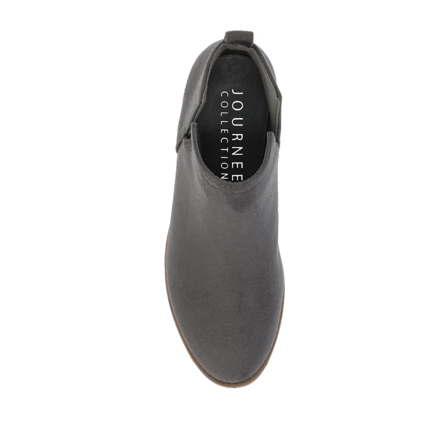 RIMI BLOCK HEELED BOOTIES IN FAUX SUEDE - Grey - Image 6