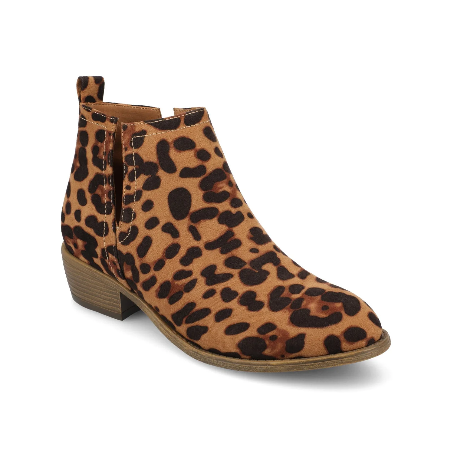 RIMI BLOCK HEELED BOOTIES IN FAUX SUEDE - Leopard - Image 2