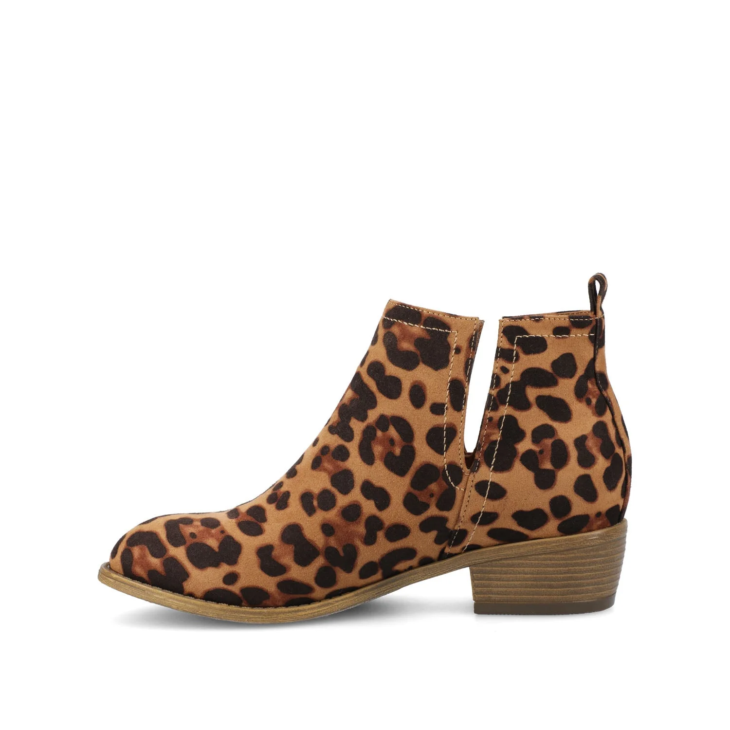 RIMI BLOCK HEELED BOOTIES IN FAUX SUEDE - Leopard - Image 3
