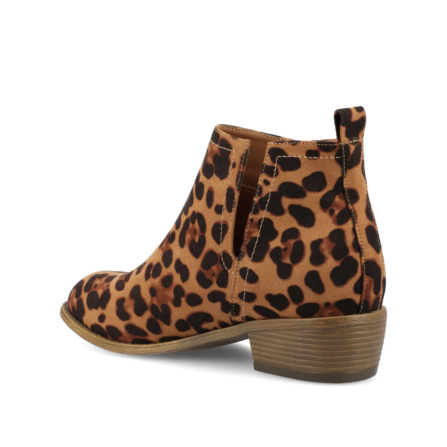 RIMI BLOCK HEELED BOOTIES IN FAUX SUEDE - Leopard - Image 4