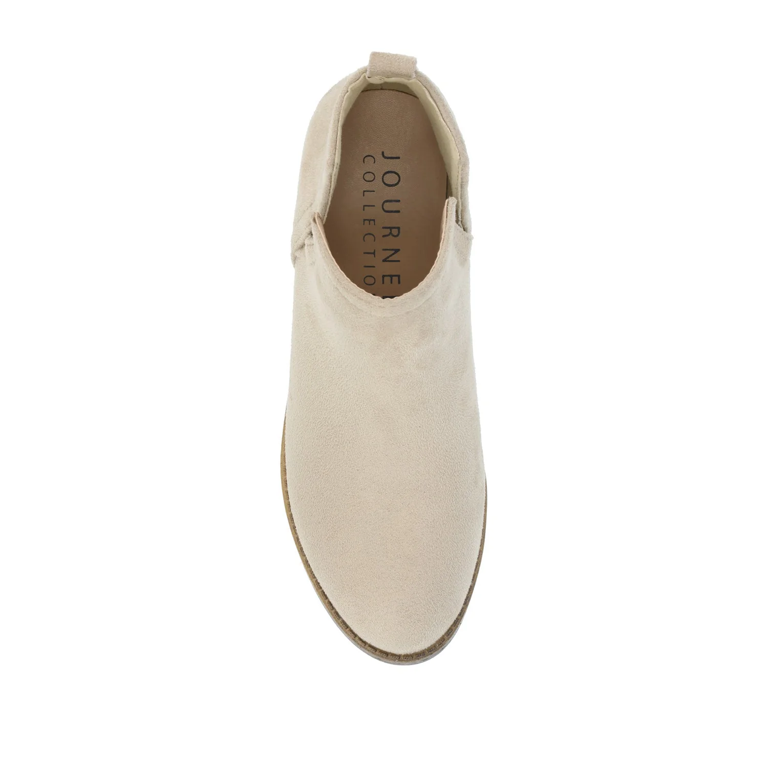 RIMI BLOCK HEELED BOOTIES IN FAUX SUEDE - Stone - Image 6