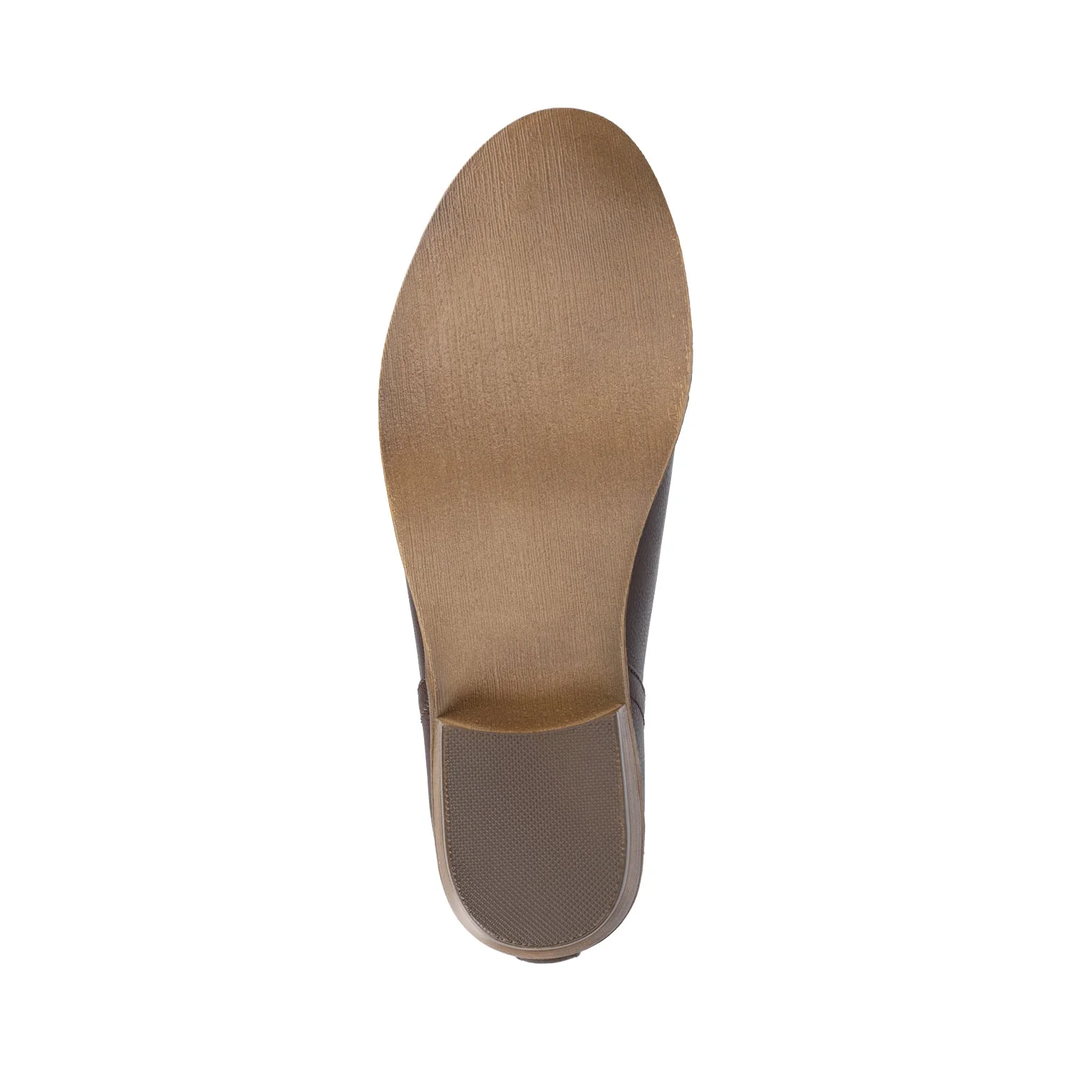 RIMI BLOCK HEELED BOOTIES IN WIDE - Brown PU - Image 5