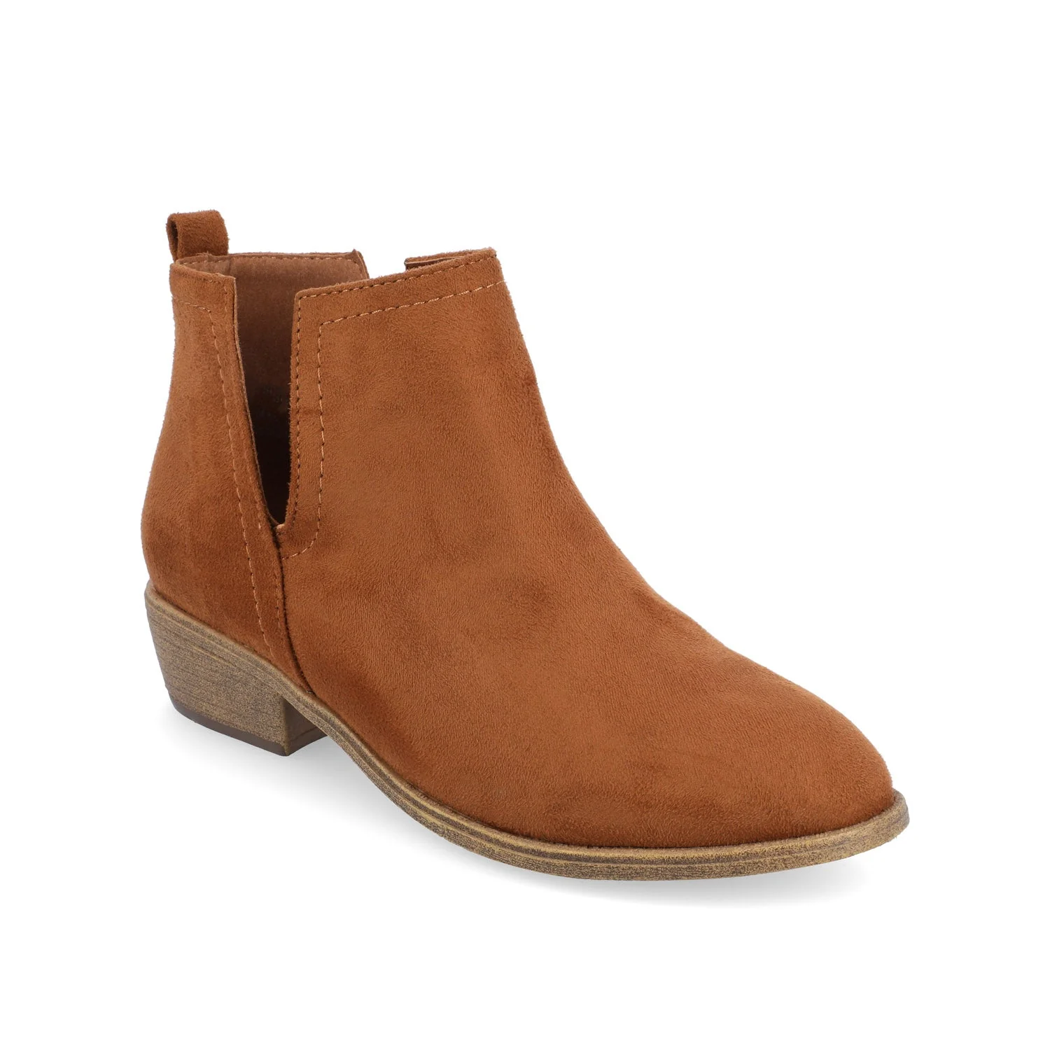 RIMI BLOCK HEELED BOOTIES IN WIDE - Camel - Image 4