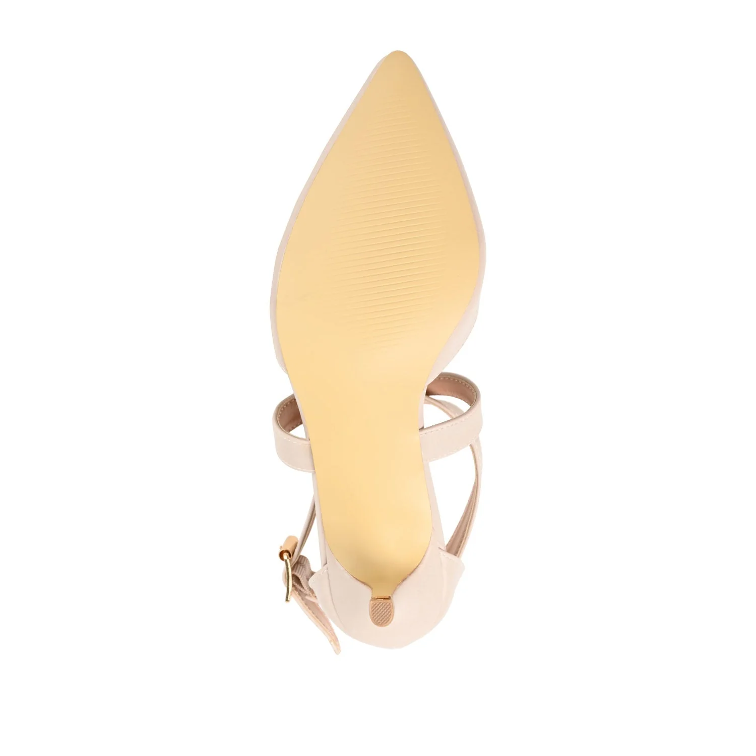 RIVA STILETTO PUMP HEELS IN VEGAN LEATHER - Nude - Image 9