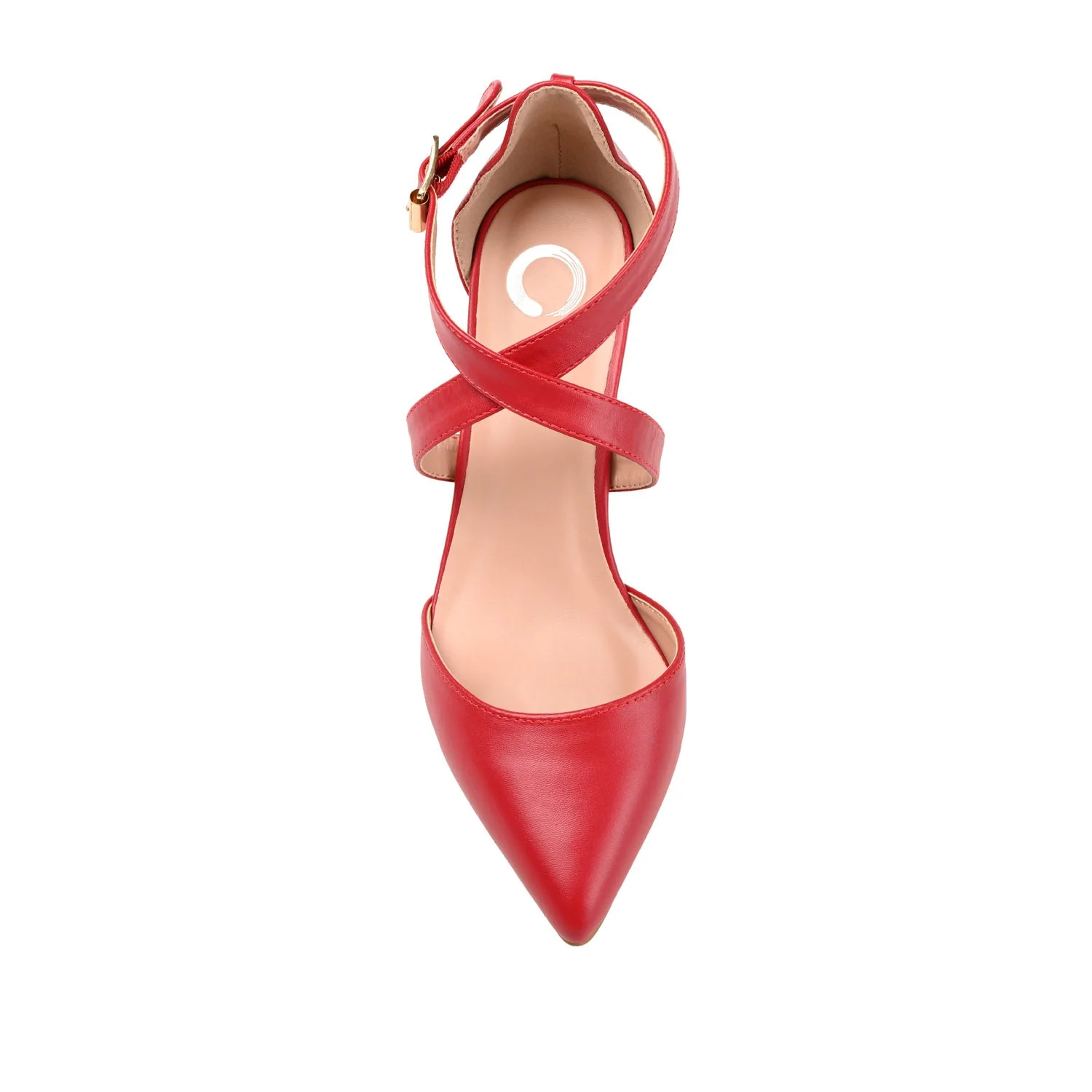 RIVA STILETTO PUMP HEELS IN VEGAN LEATHER - Red - Image 6