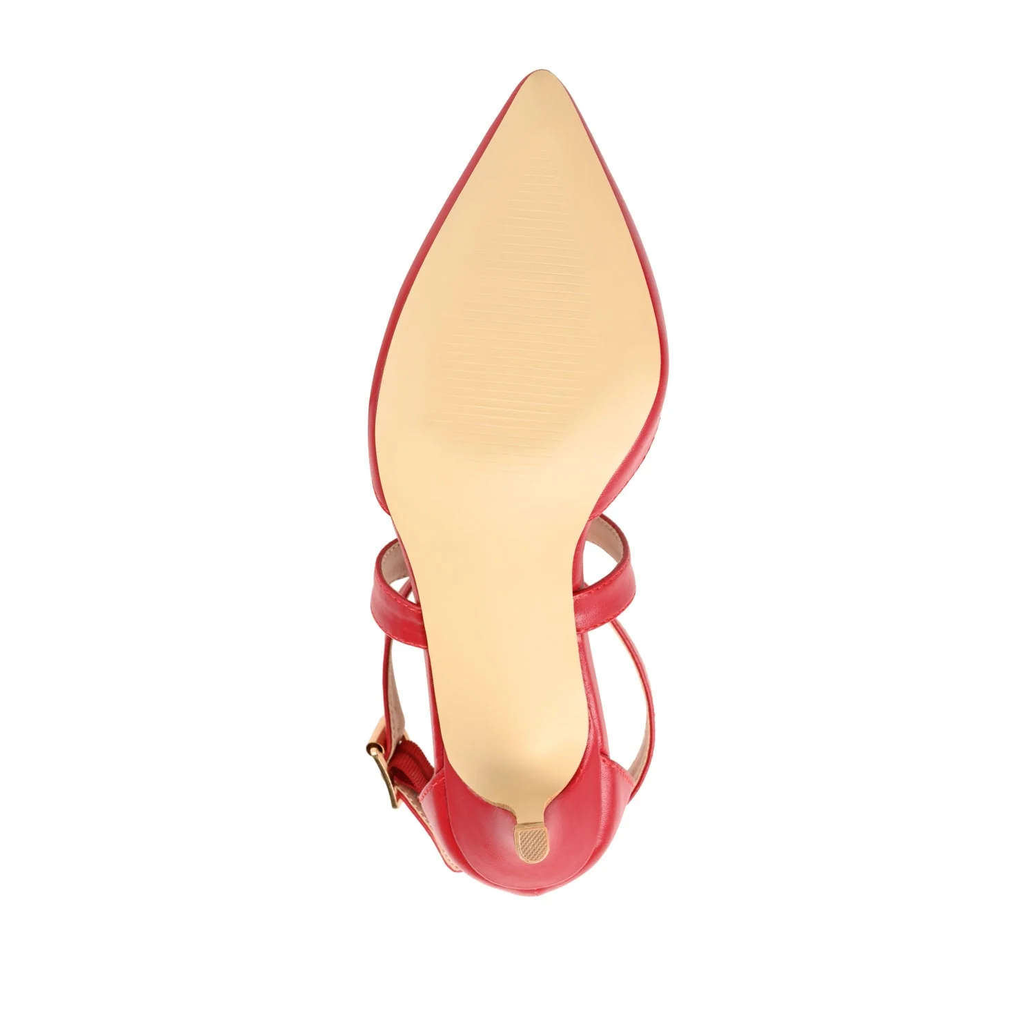 RIVA STILETTO PUMP HEELS IN VEGAN LEATHER - Red - Image 8