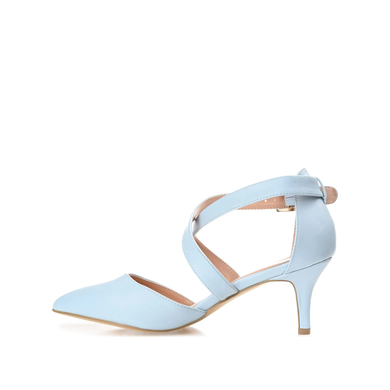 RIVA STILETTO PUMP HEELS IN WIDE - Blue - Image 3