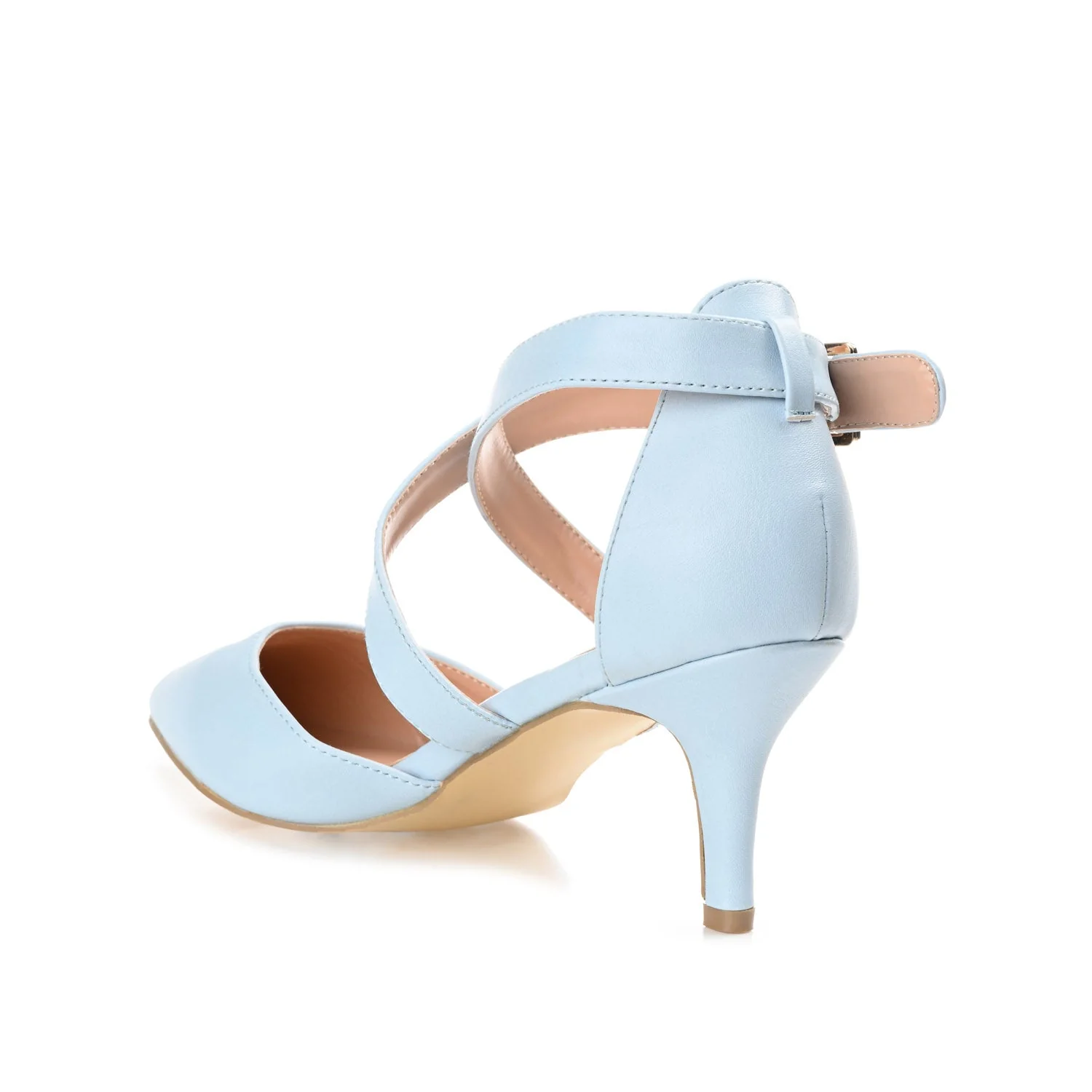 RIVA STILETTO PUMP HEELS IN WIDE - Blue - Image 4