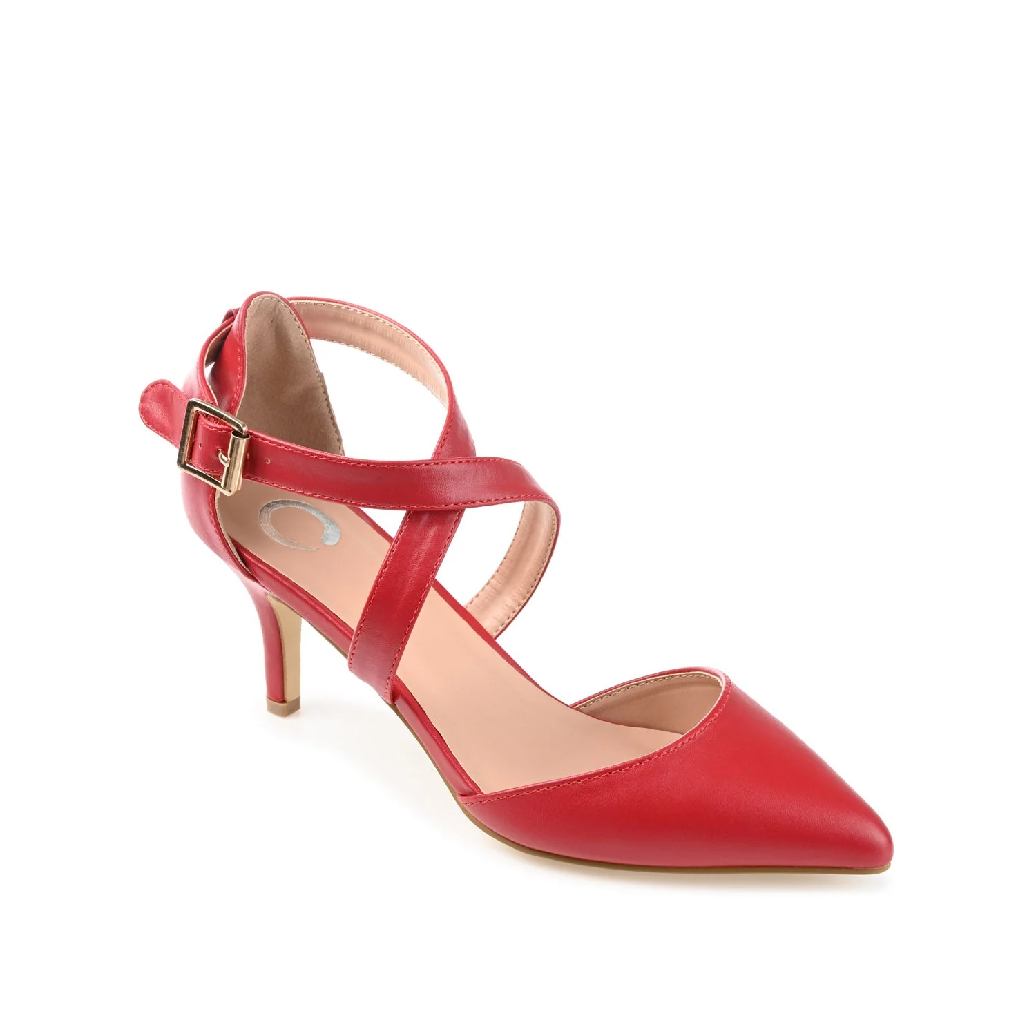 RIVA STILETTO PUMP HEELS IN WIDE - Red - Image 2