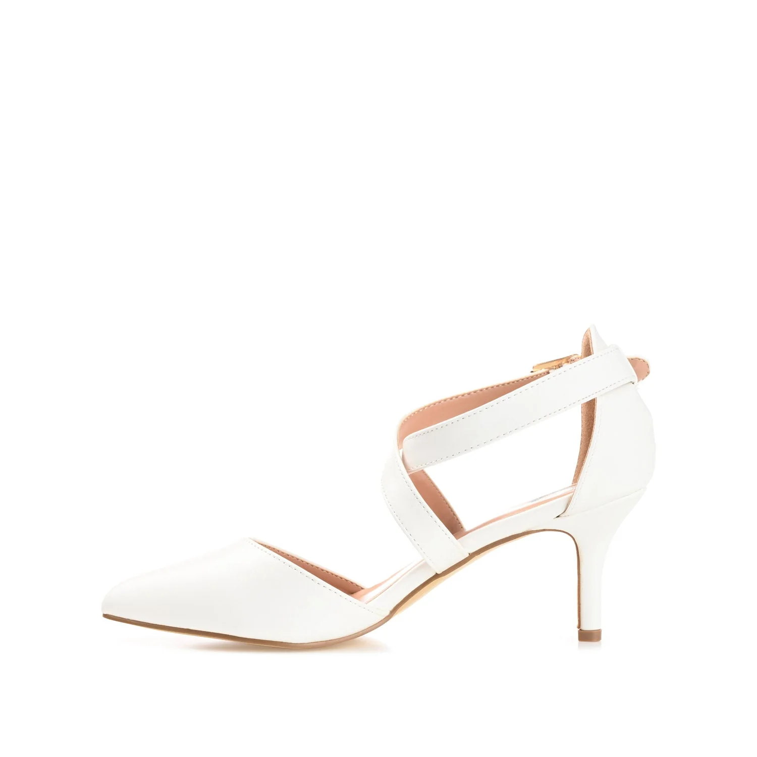 RIVA STILETTO PUMP HEELS IN WIDE - White - Image 3
