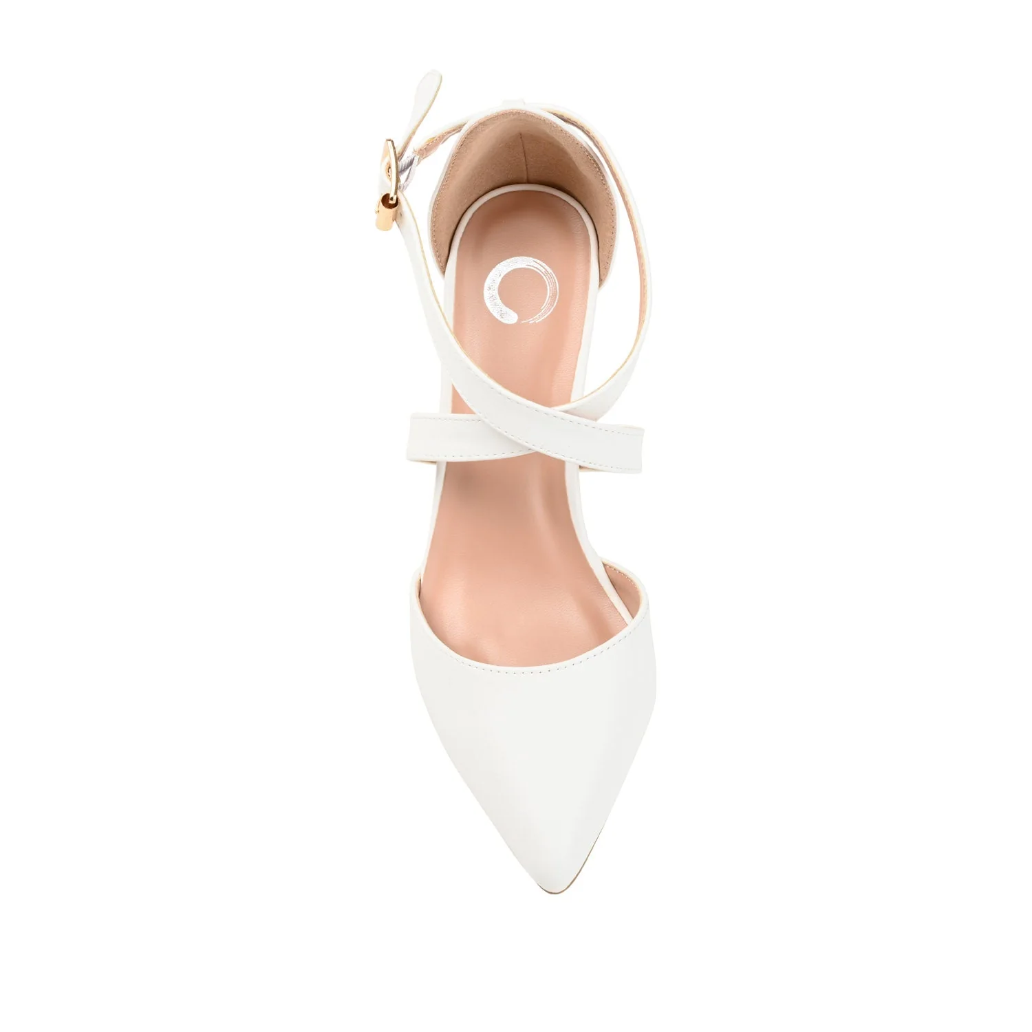 RIVA STILETTO PUMP HEELS IN WIDE - White - Image 6