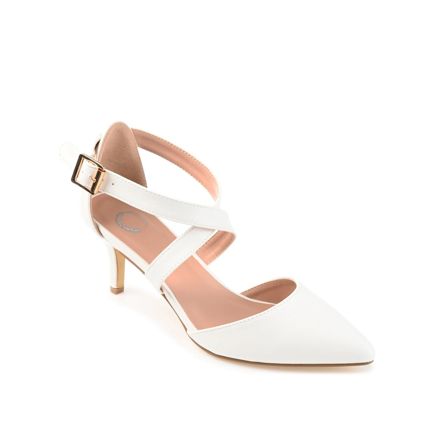 RIVA STILETTO PUMP HEELS IN VEGAN LEATHER - White - Image 2