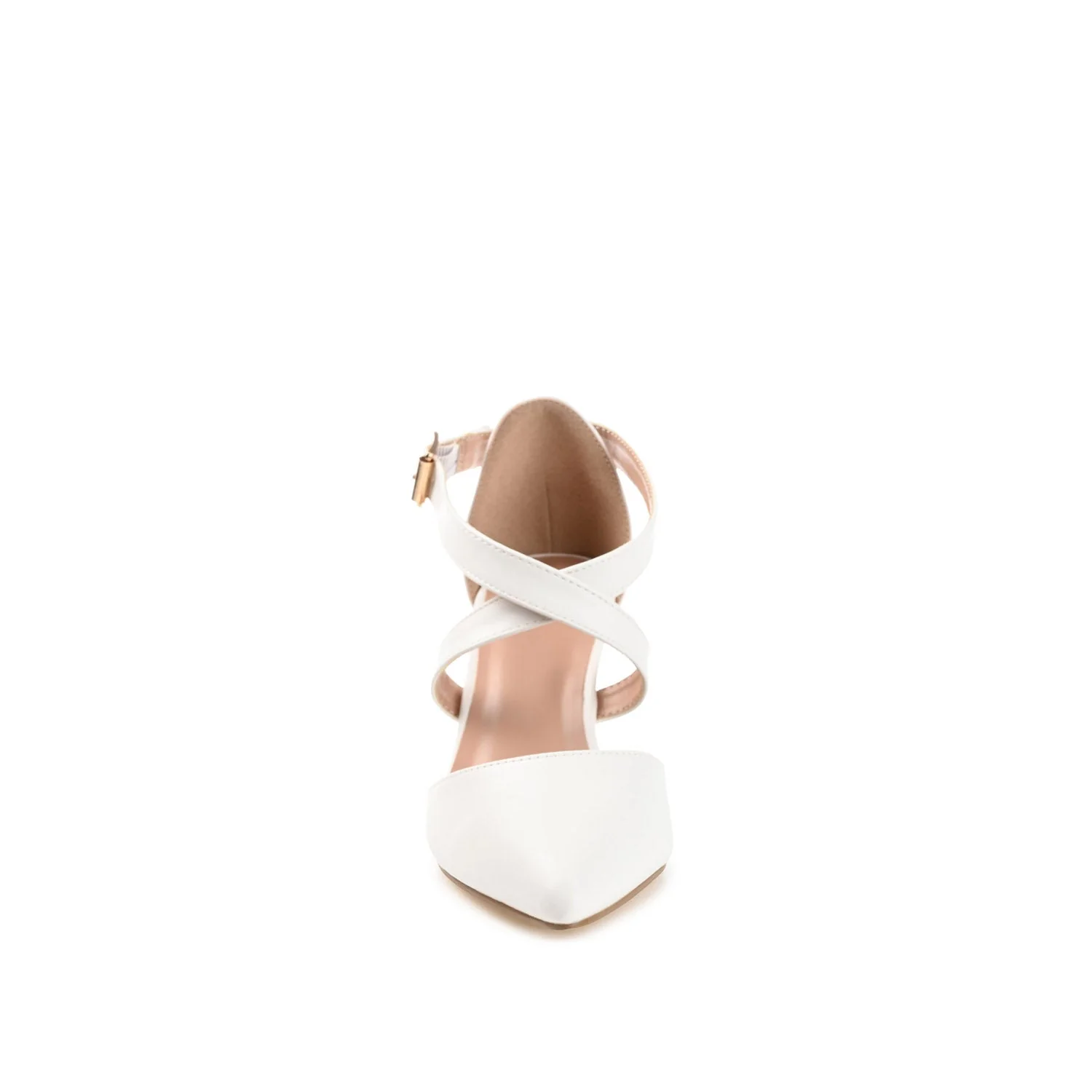 RIVA STILETTO PUMP HEELS IN VEGAN LEATHER - White - Image 5