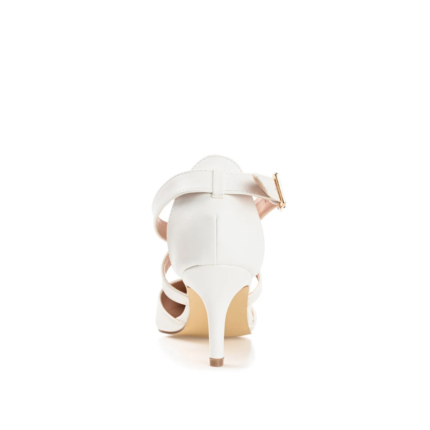 RIVA STILETTO PUMP HEELS IN VEGAN LEATHER - White - Image 7