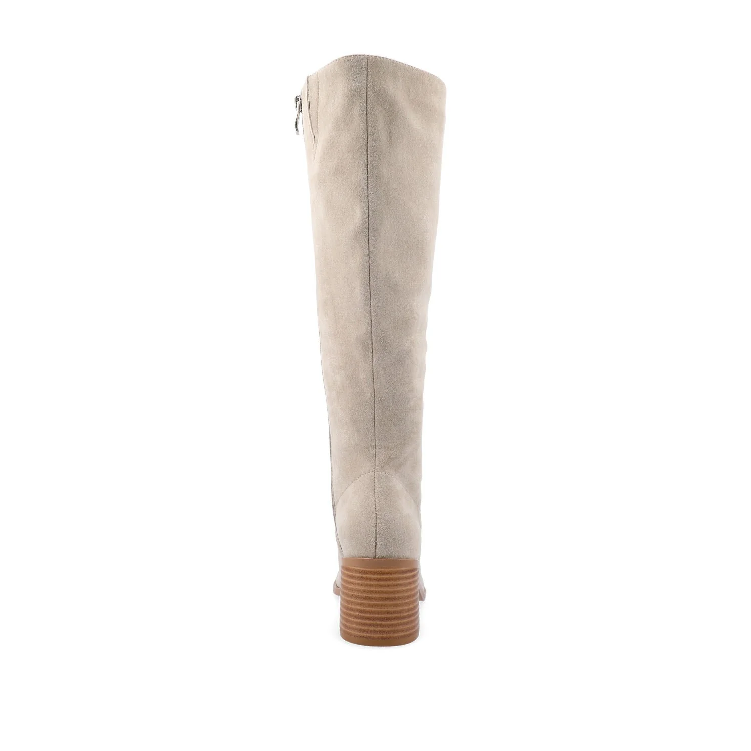 ROMILLY KNEE HIGH BOOTS IN X-WIDE CALF - Stone - Image 7