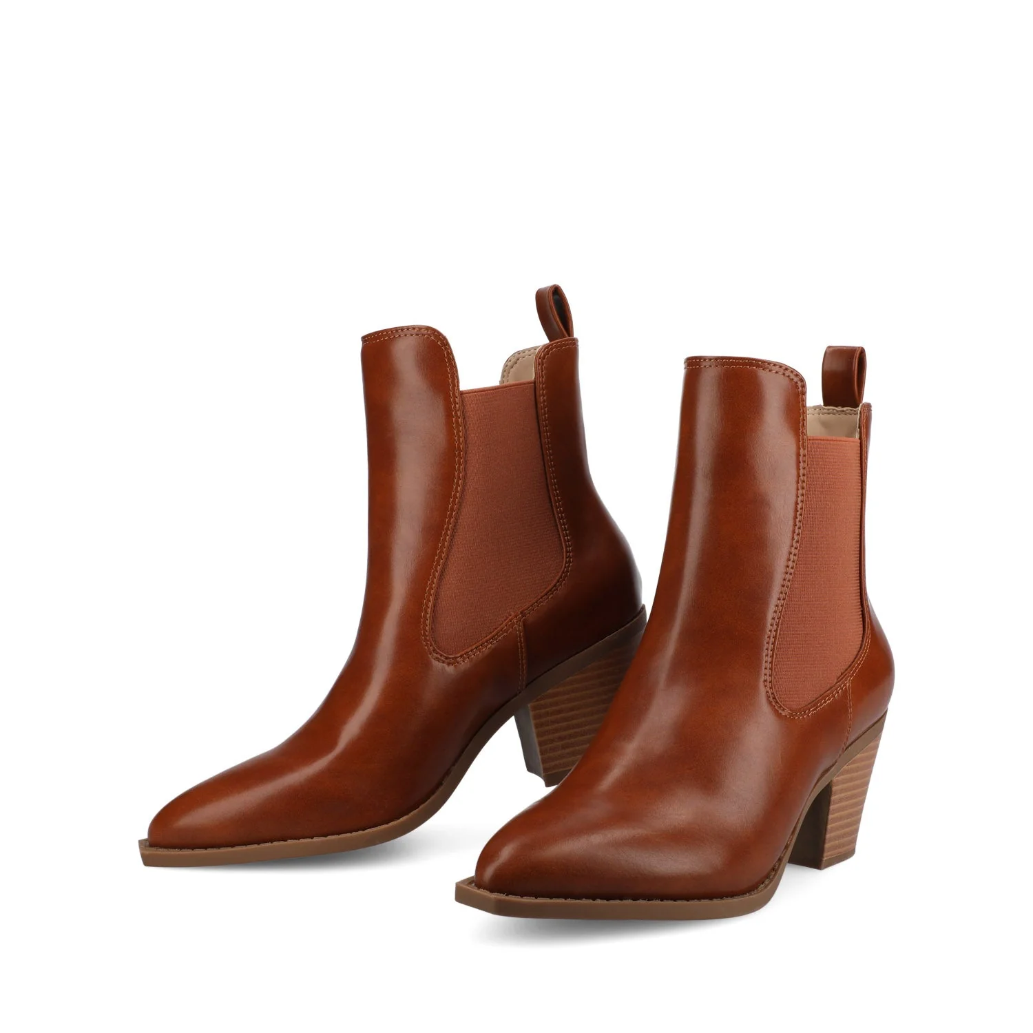 ROSEMARY WESTERN CHELSEA BOOTIES - Cognac - Image 2