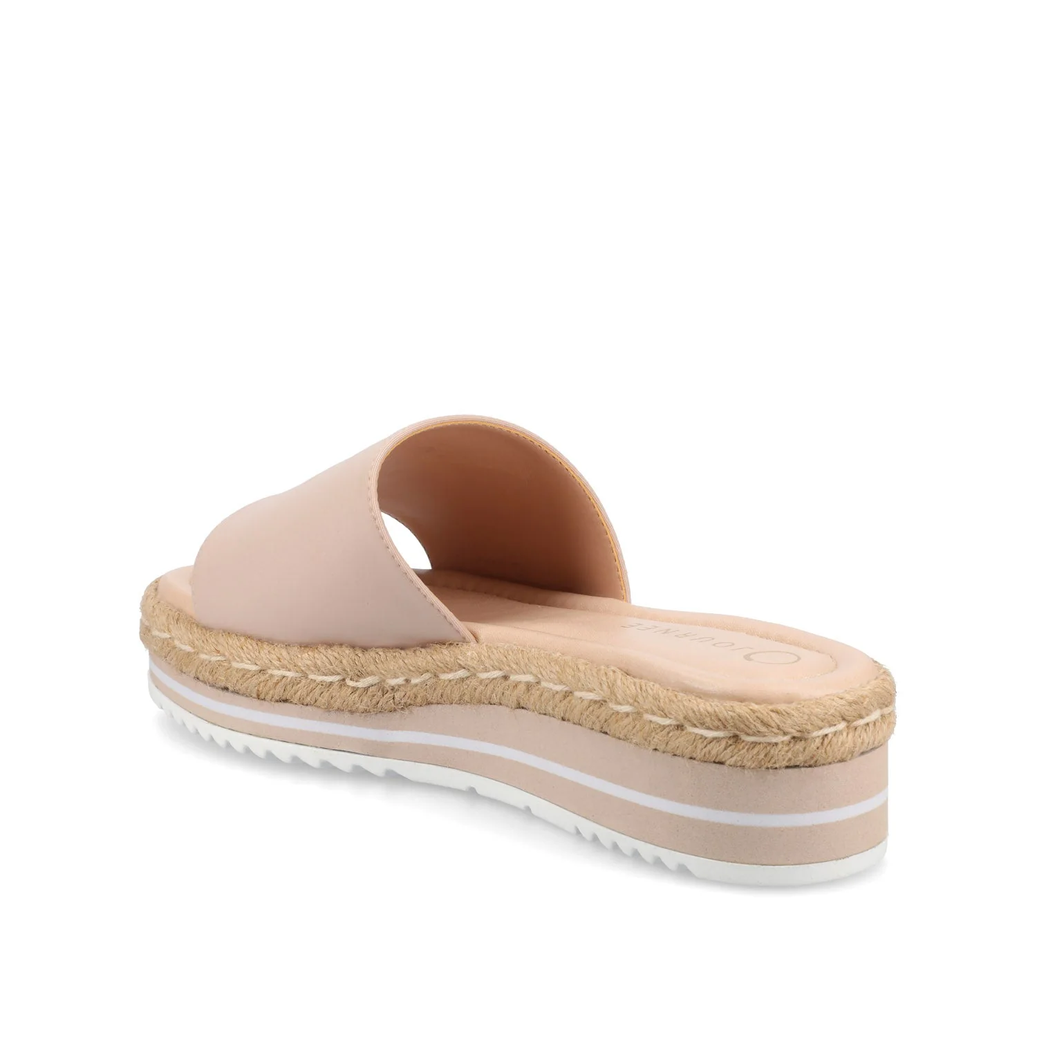 ROSEY ESPADRILLE WEDGE HEELED SLIDE SANDALS - Blush - Image 4