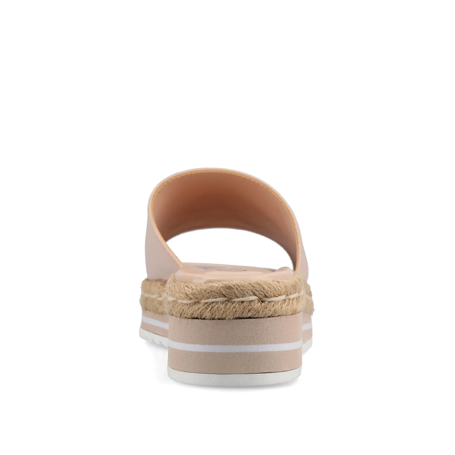ROSEY ESPADRILLE WEDGE HEELED SLIDE SANDALS - Blush - Image 7