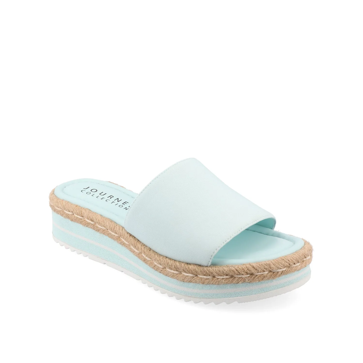ROSEY ESPADRILLE WEDGE HEEL SANDALS IN STATEMENT IN WIDE - Blue - Image 2