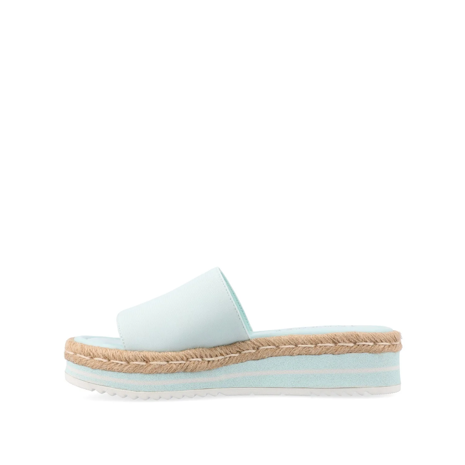ROSEY ESPADRILLE WEDGE HEEL SANDALS IN STATEMENT IN WIDE - Blue - Image 3