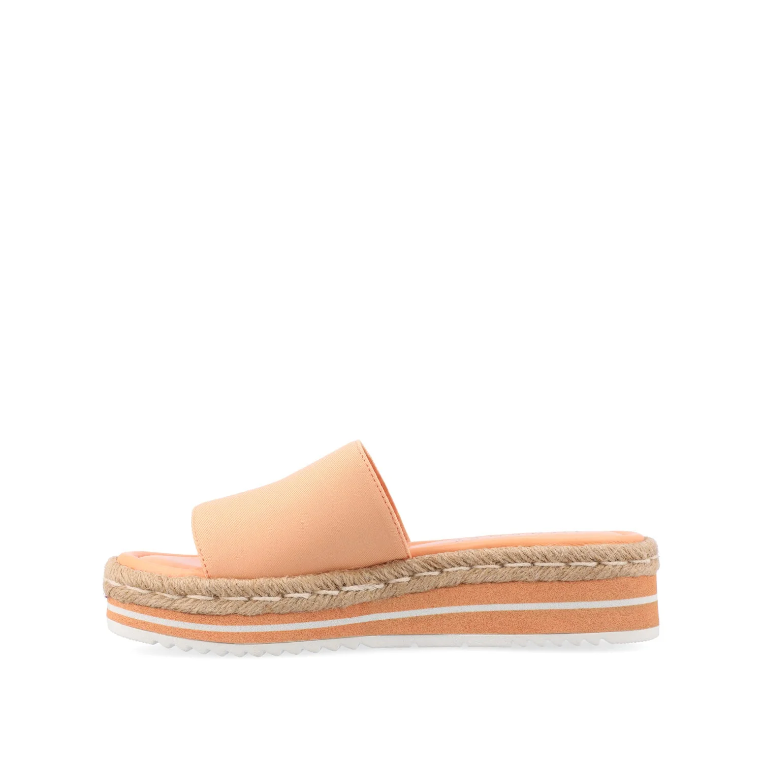 ROSEY ESPADRILLE WEDGE HEEL SANDALS IN STATEMENT IN WIDE - Peach - Image 3