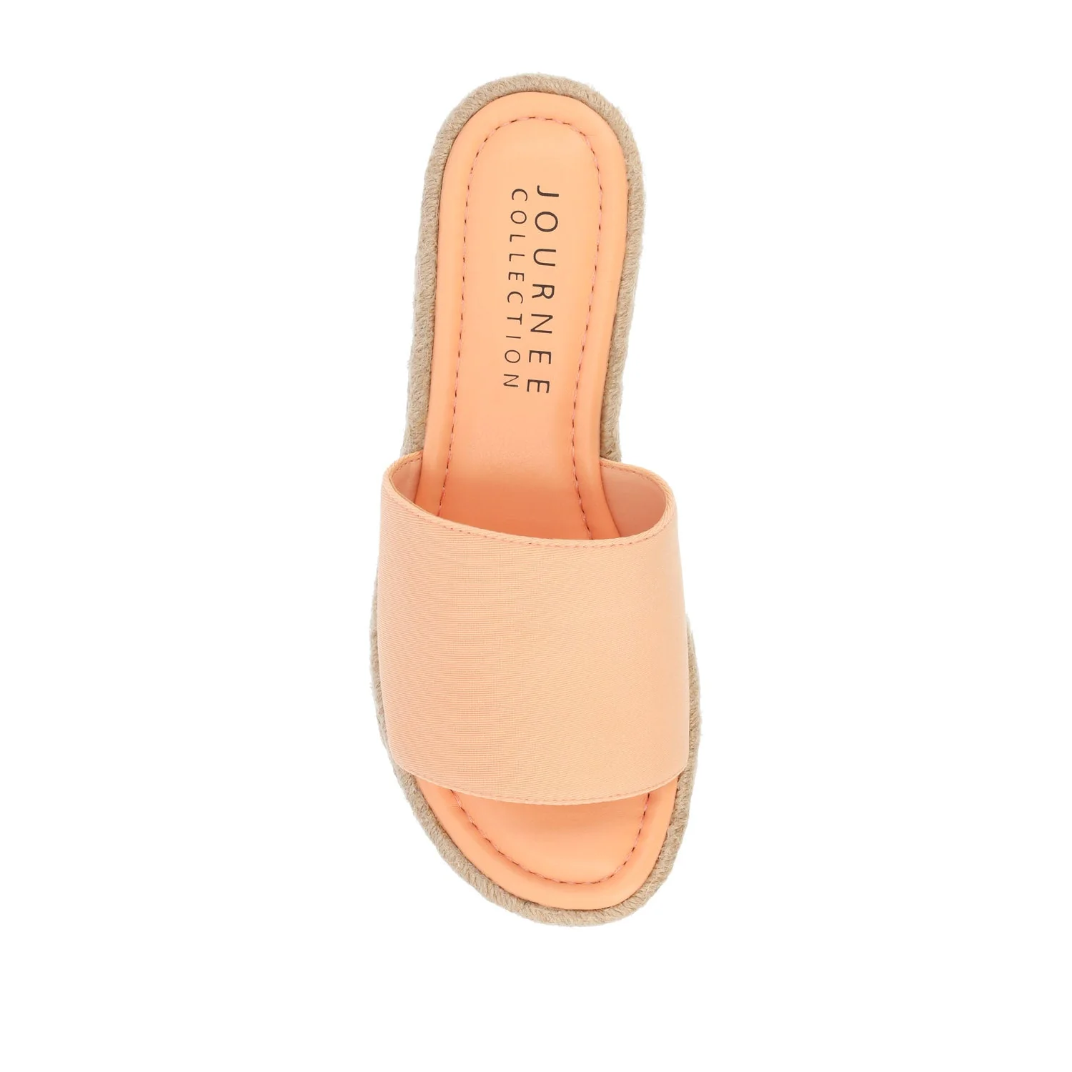 ROSEY ESPADRILLE WEDGE HEEL SANDALS IN STATEMENT IN WIDE - Peach - Image 6