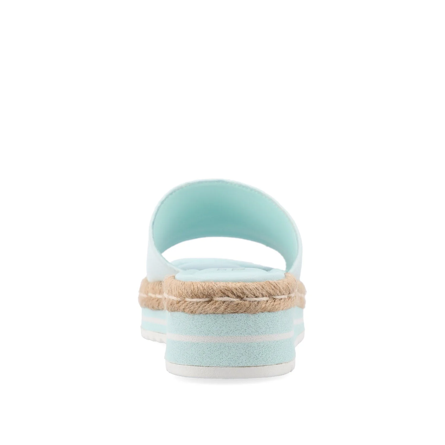 ROSEY ESPADRILLE WEDGE HEELED SLIDE SANDALS IN STATEMENT - Blue - Image 7